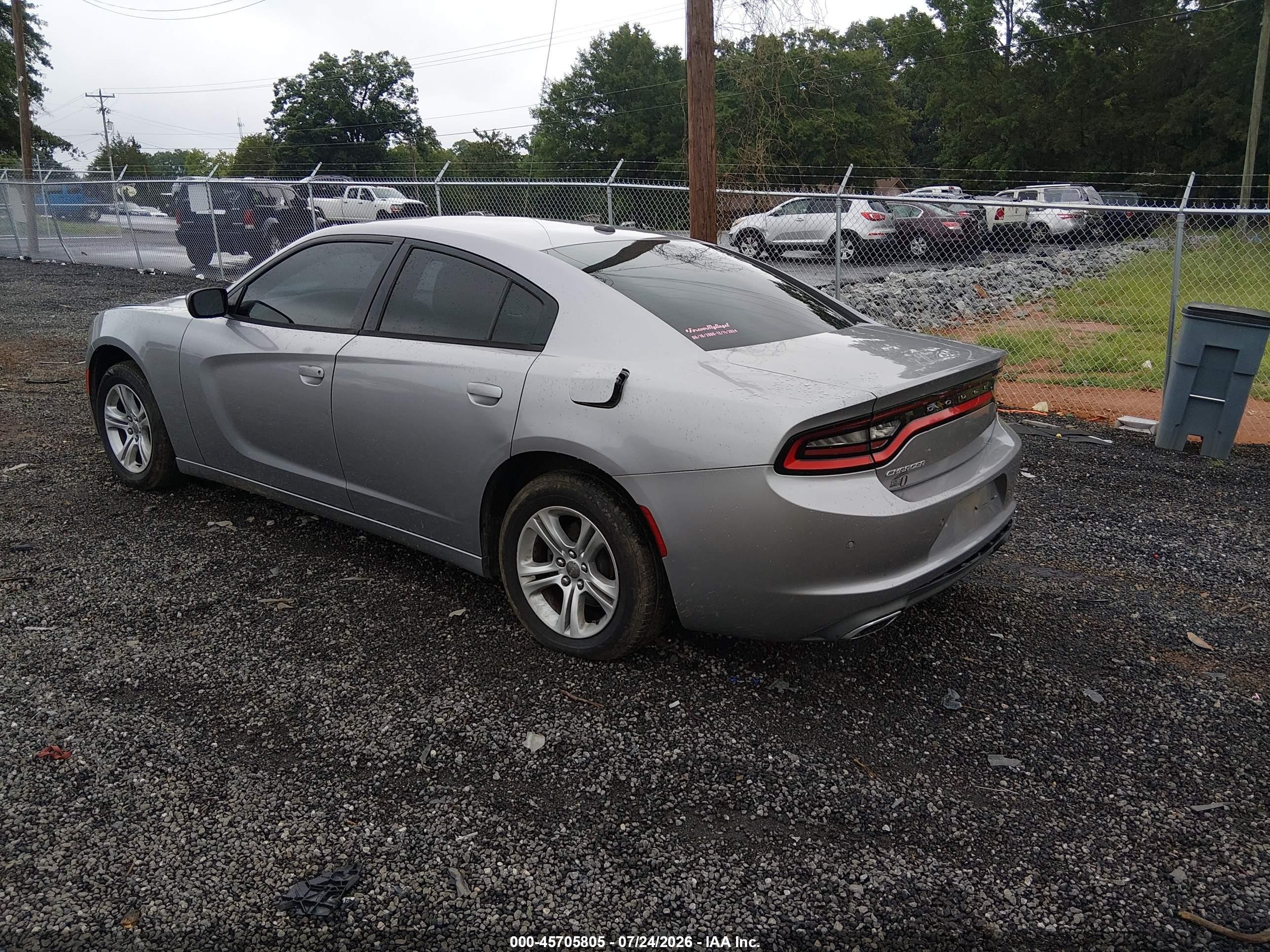 2015 Dodge Charger Se Silver vin: 2C3CDXBG1FH776974