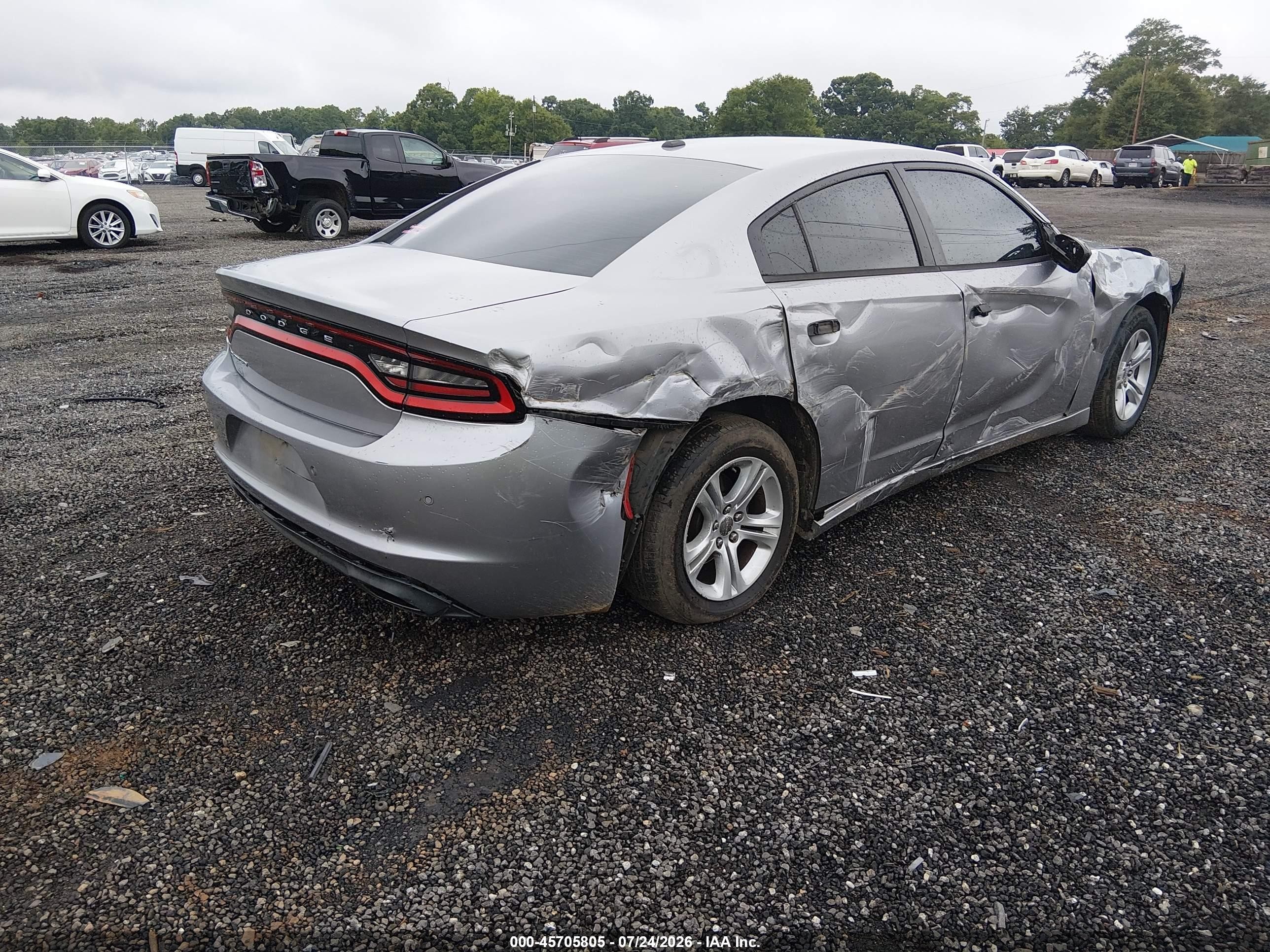 2015 Dodge Charger Se Silver vin: 2C3CDXBG1FH776974