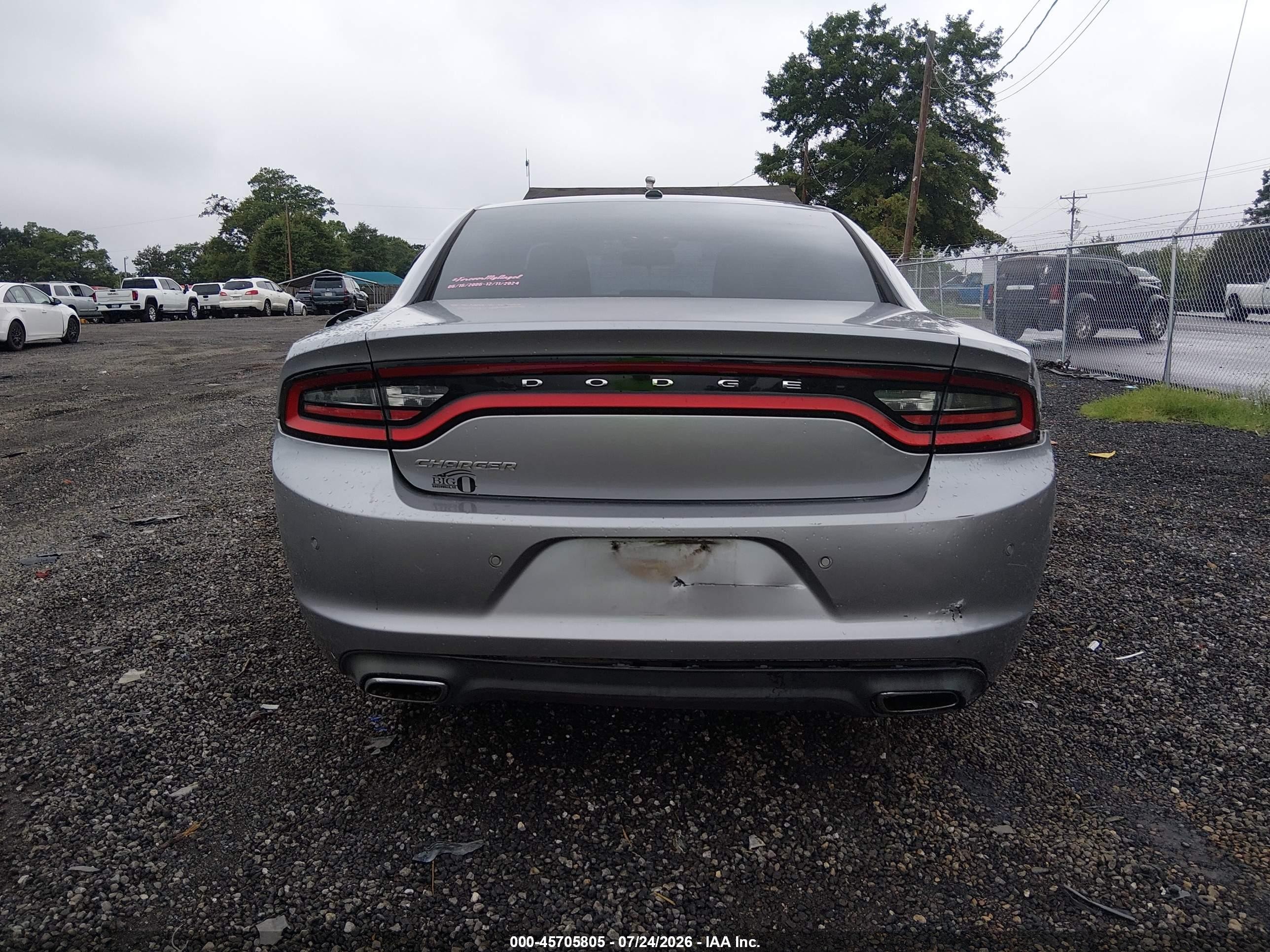 2015 Dodge Charger Se Silver vin: 2C3CDXBG1FH776974
