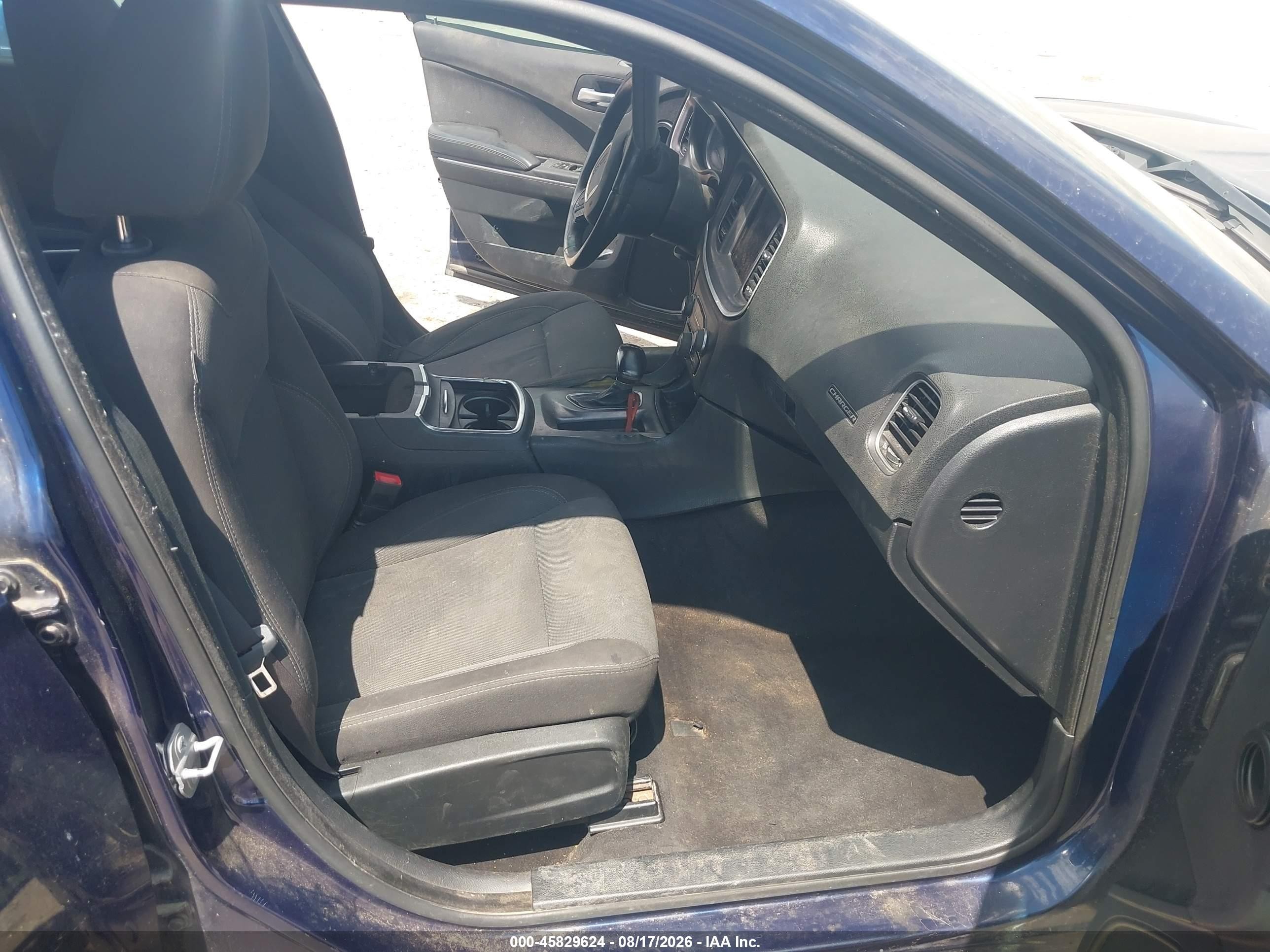 2015 Dodge Charger Se Blue vin: 2C3CDXBG1FH794973