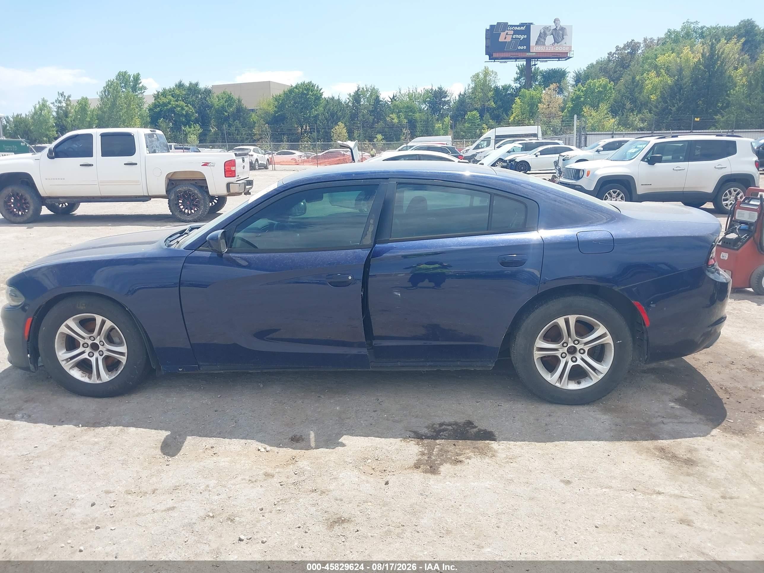 2015 Dodge Charger Se Blue vin: 2C3CDXBG1FH794973