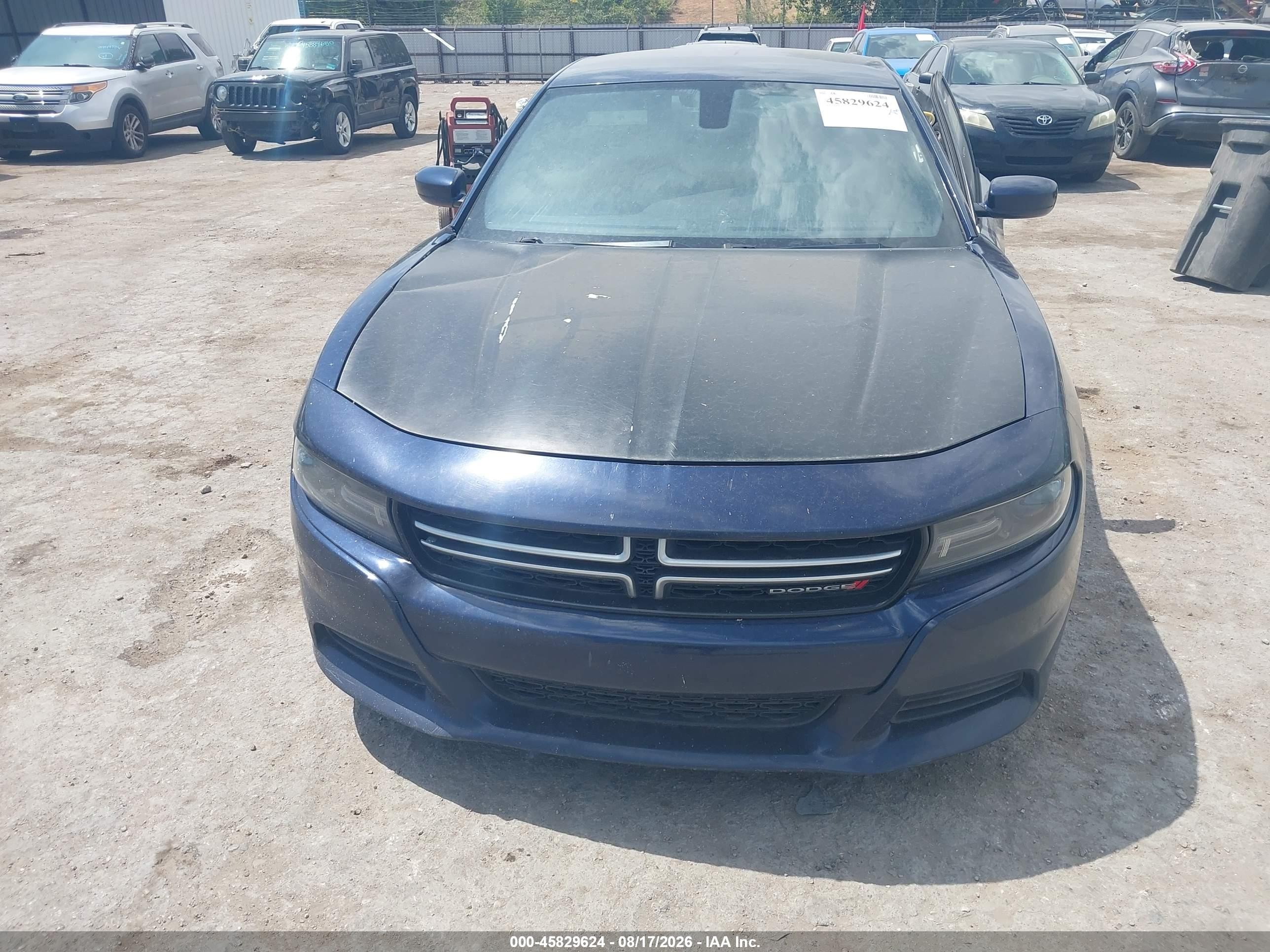 2015 Dodge Charger Se Blue vin: 2C3CDXBG1FH794973