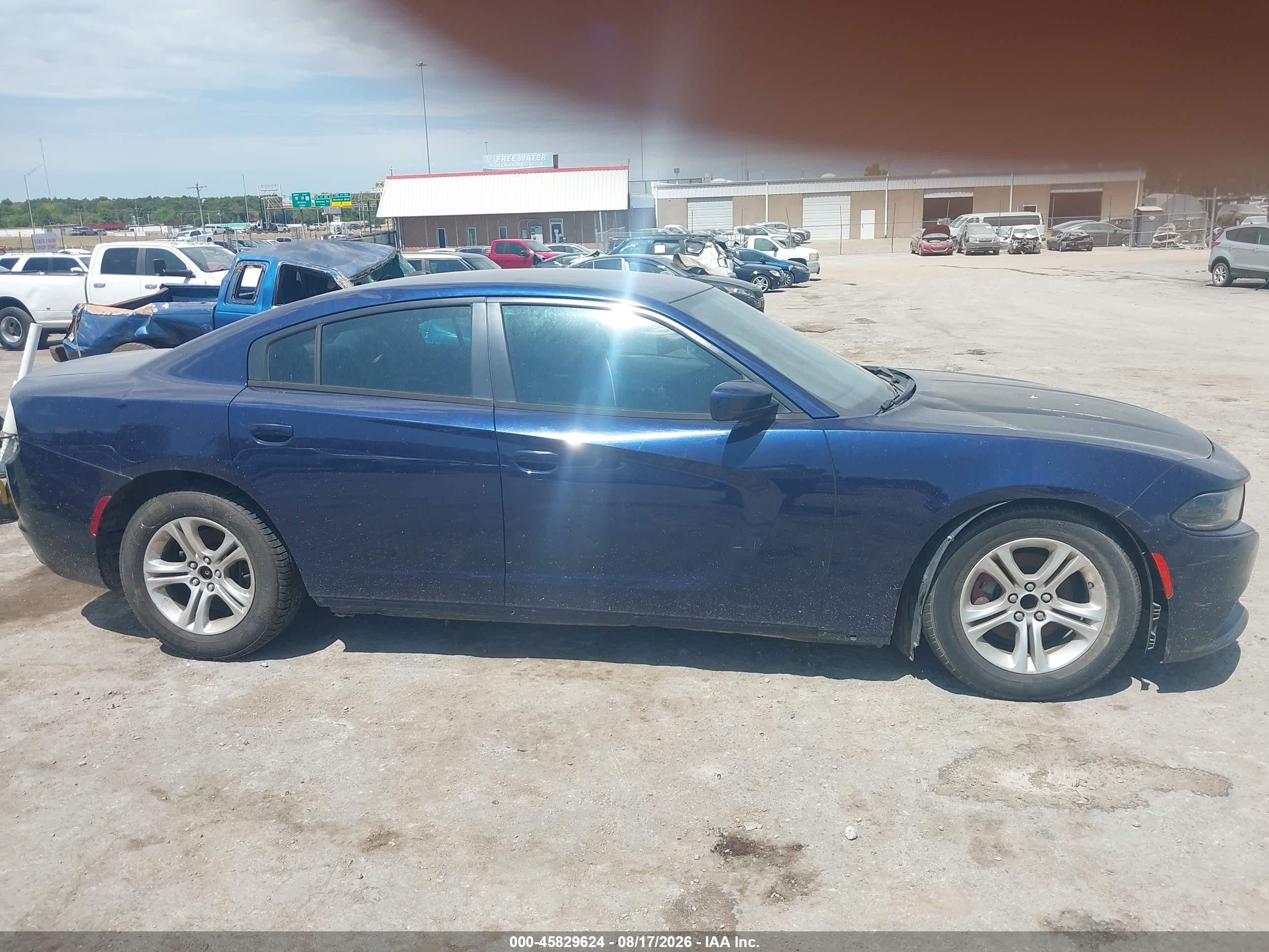 2015 Dodge Charger Se Blue vin: 2C3CDXBG1FH794973