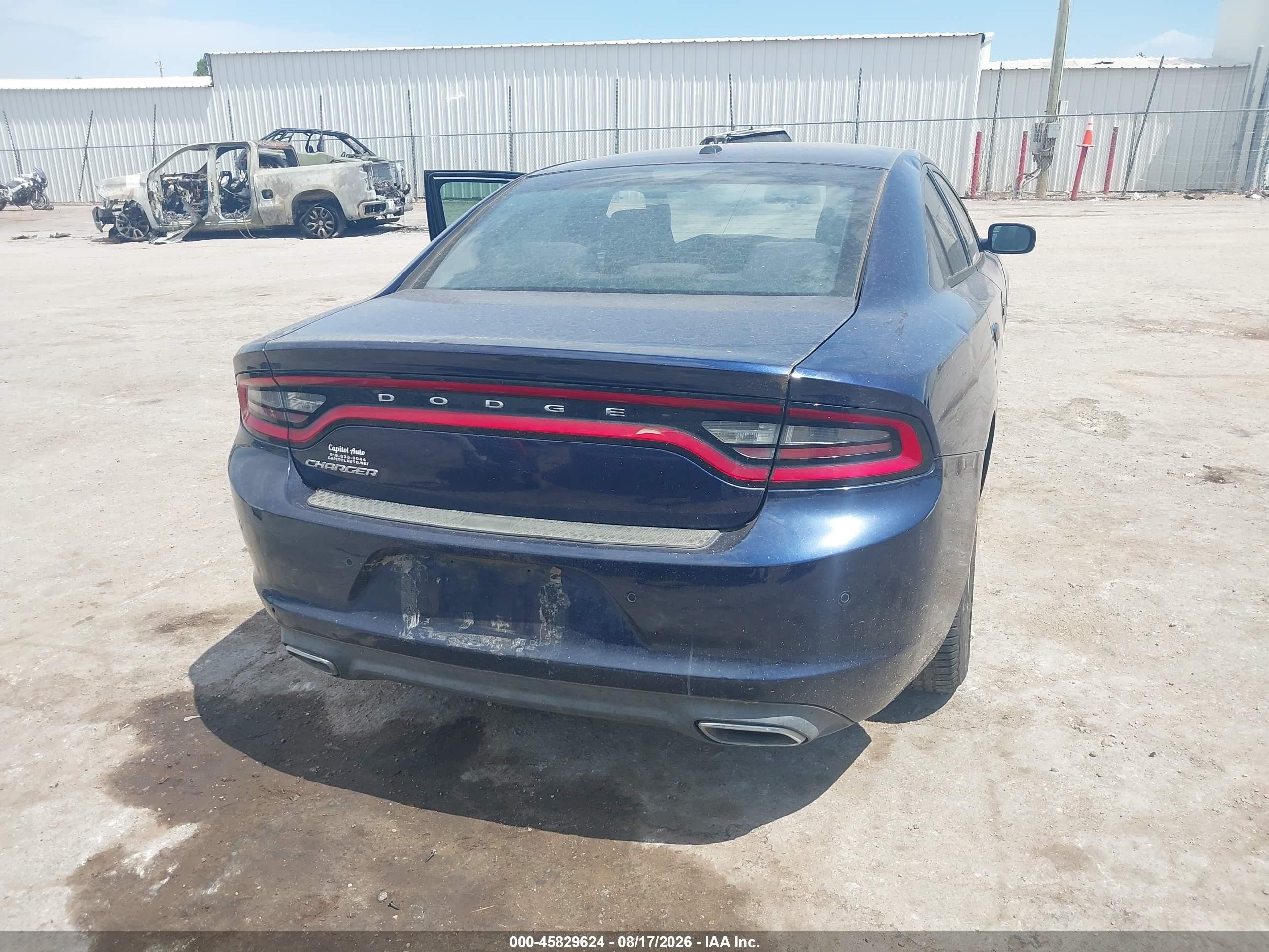 2015 Dodge Charger Se Blue vin: 2C3CDXBG1FH794973