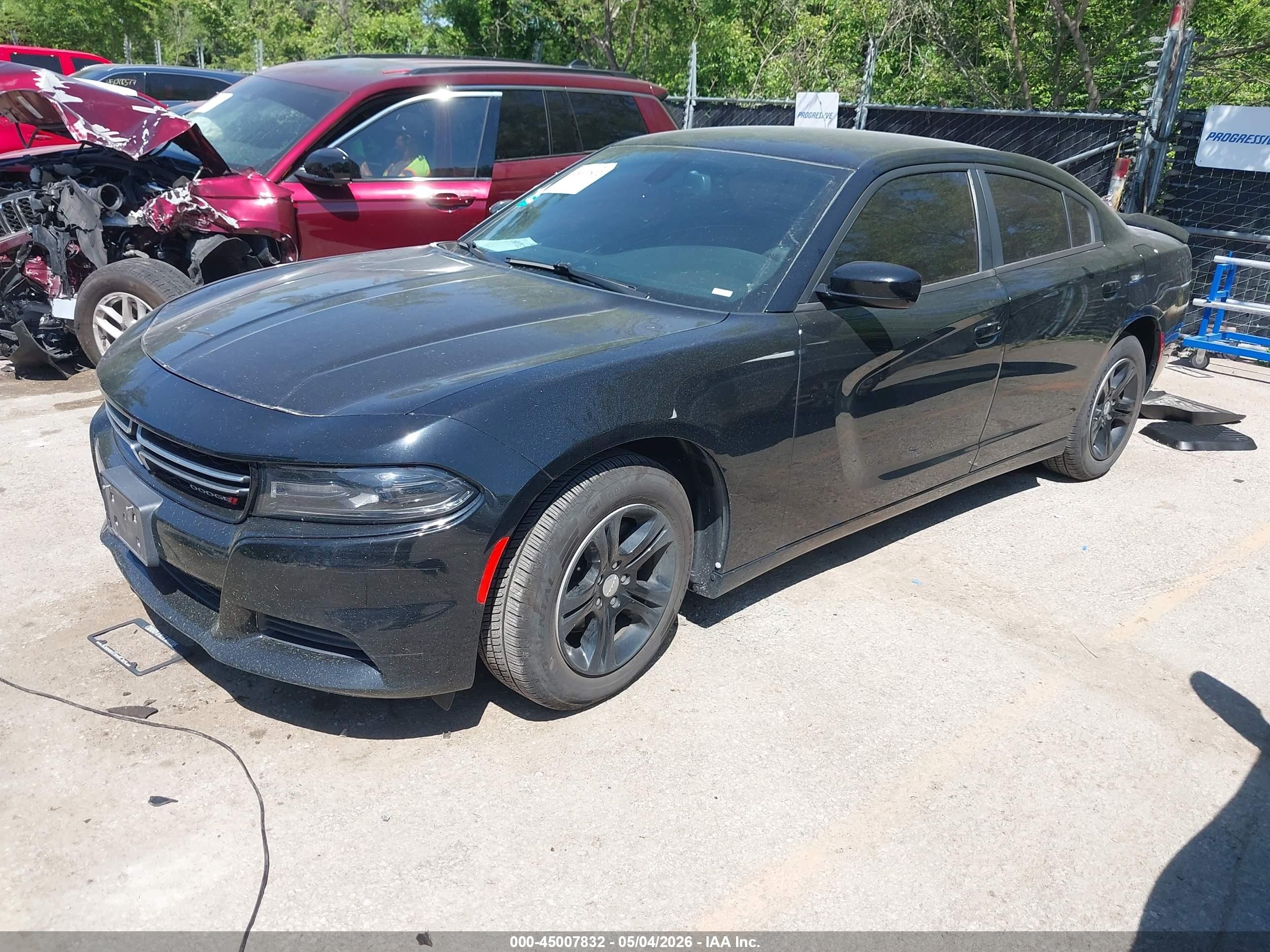 2015 Dodge Charger Se Black vin: 2C3CDXBG1FH812579