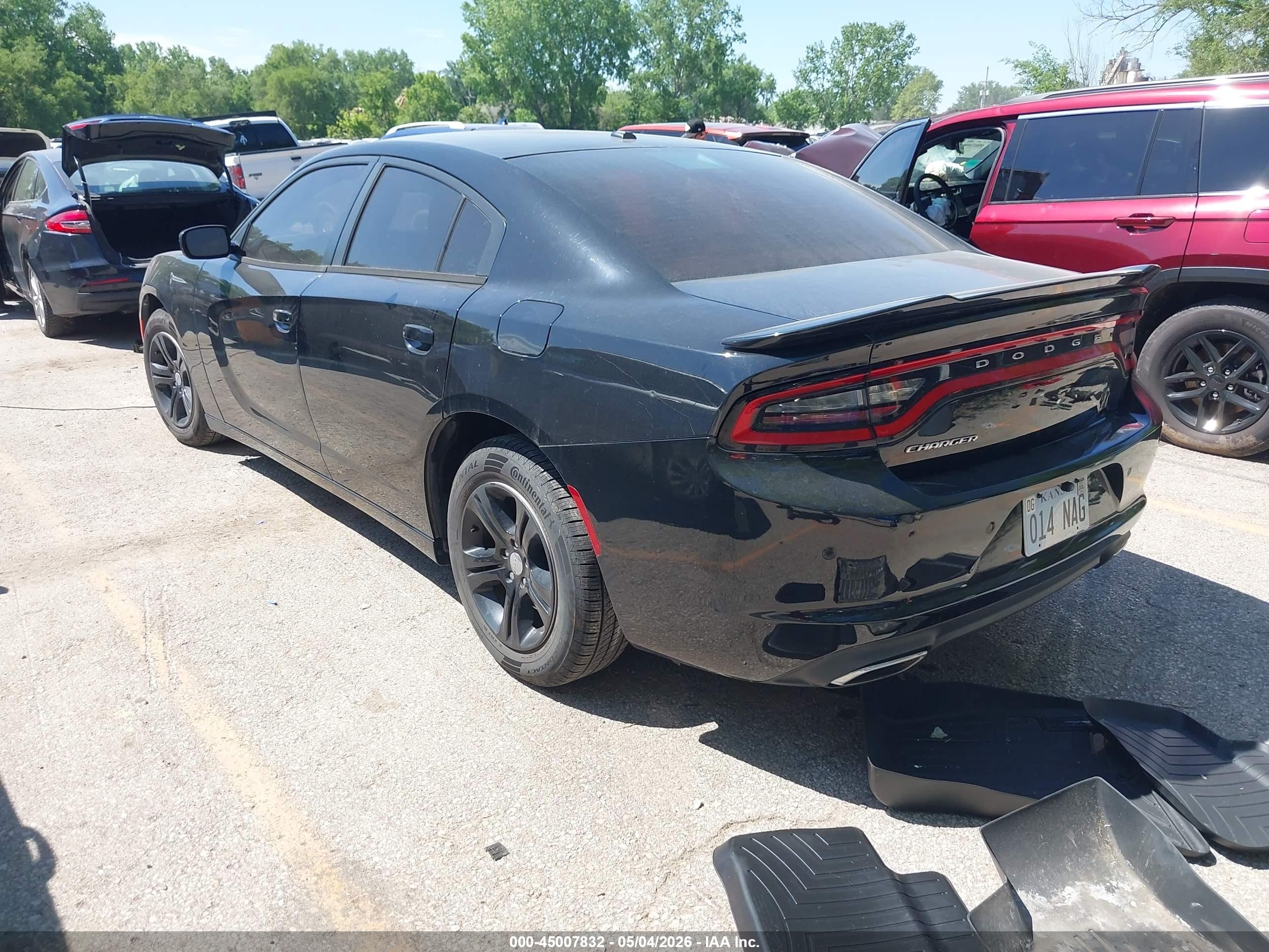 2015 Dodge Charger Se Black vin: 2C3CDXBG1FH812579