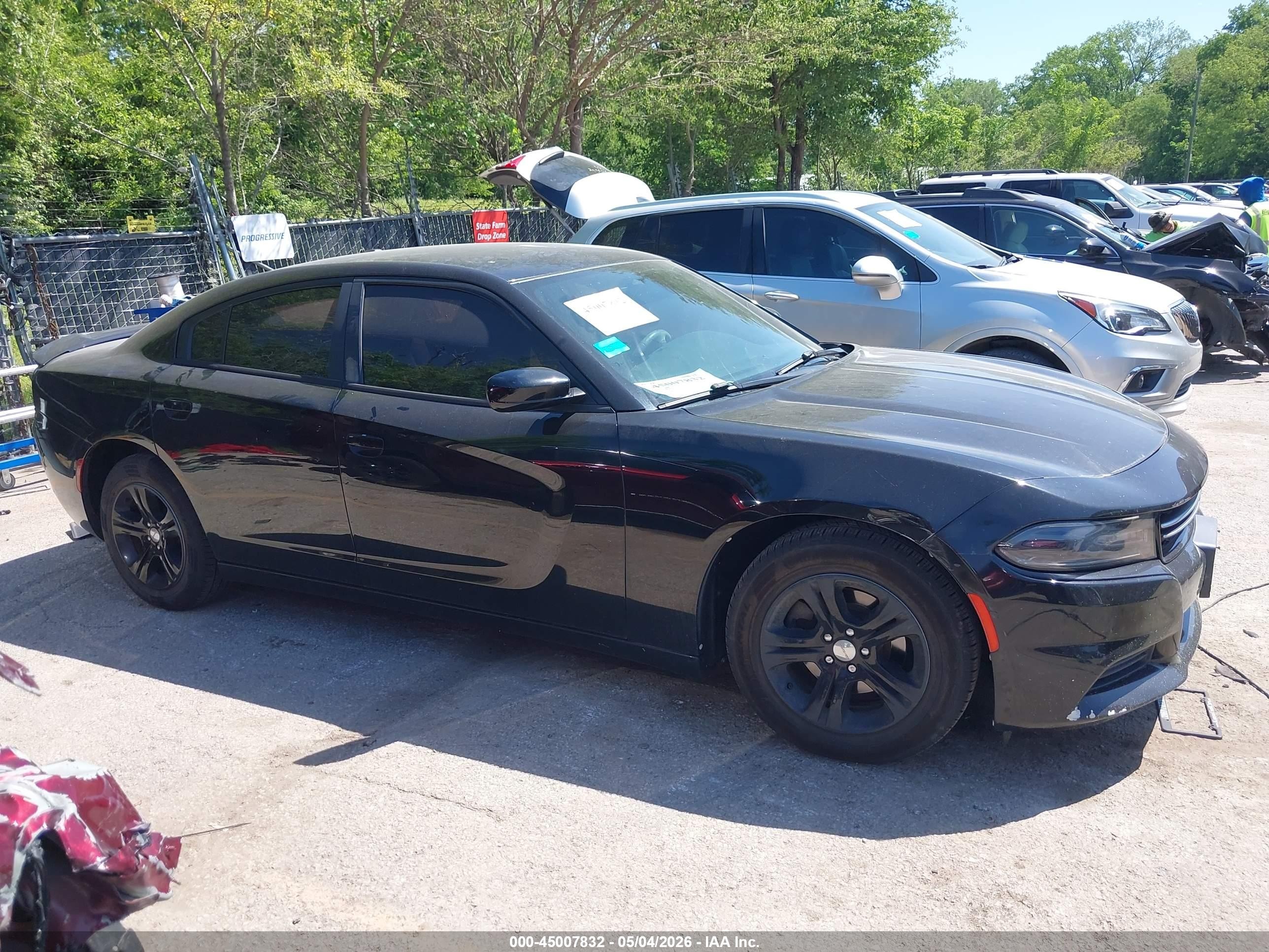 2015 Dodge Charger Se Black vin: 2C3CDXBG1FH812579