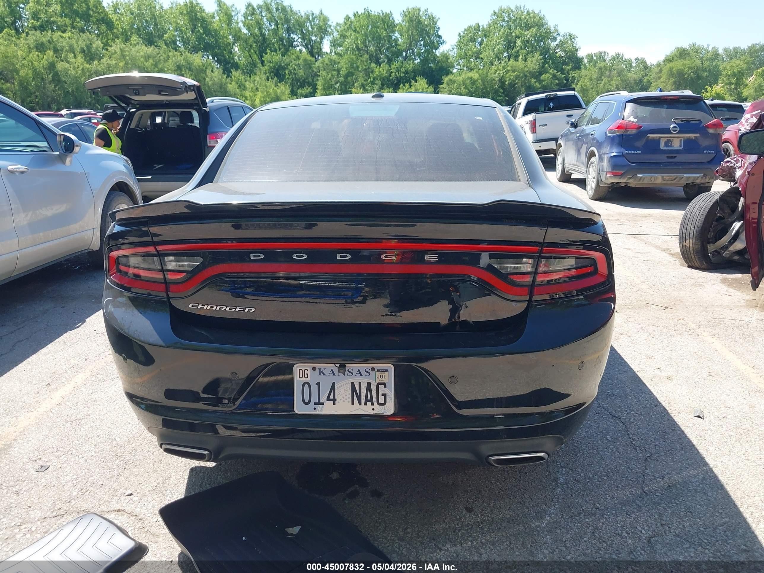 2015 Dodge Charger Se Black vin: 2C3CDXBG1FH812579