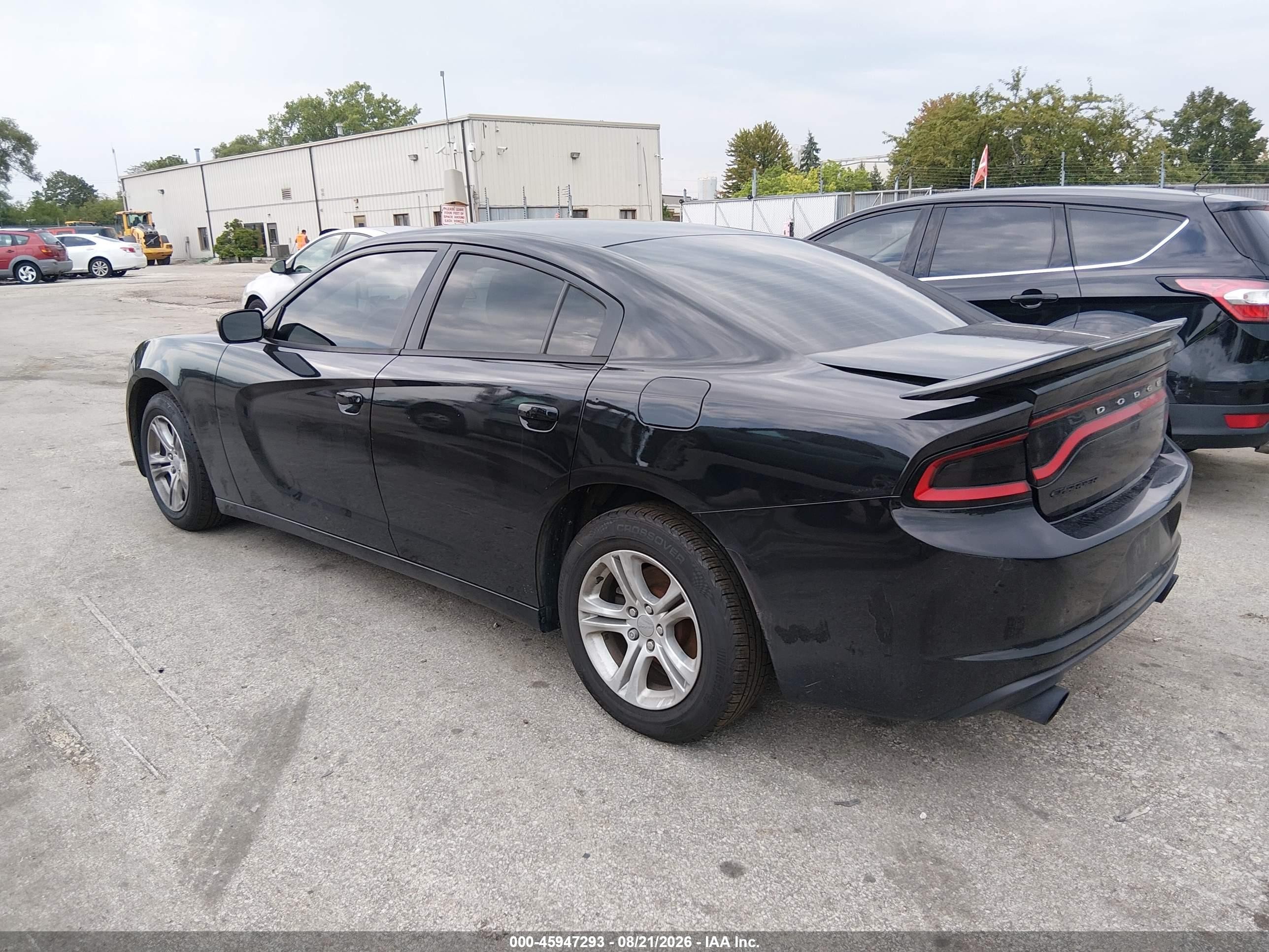 2015 Dodge Charger Se Черный vin: 2C3CDXBG1FH858705