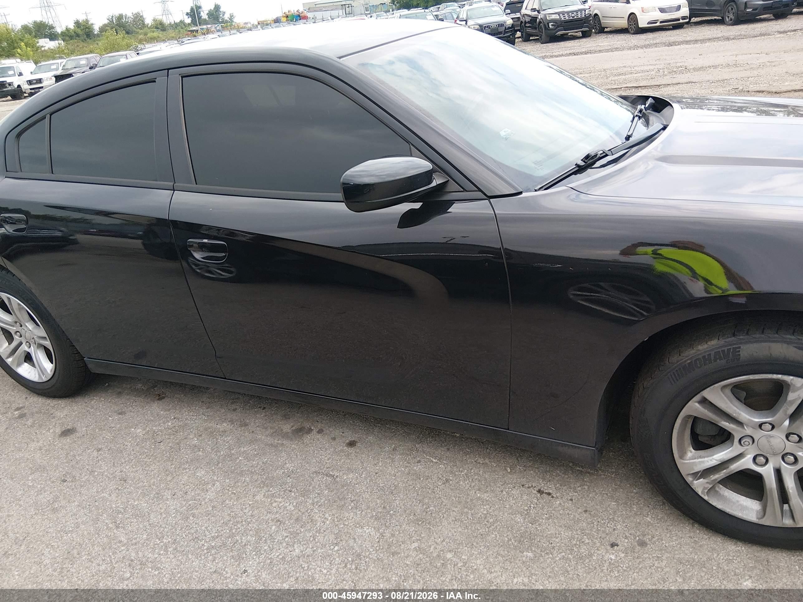 2015 Dodge Charger Se Черный vin: 2C3CDXBG1FH858705