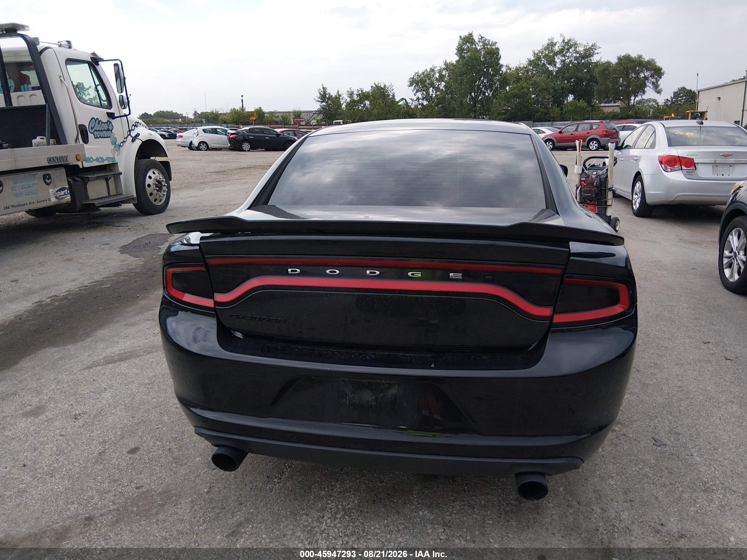 2015 Dodge Charger Se Черный vin: 2C3CDXBG1FH858705