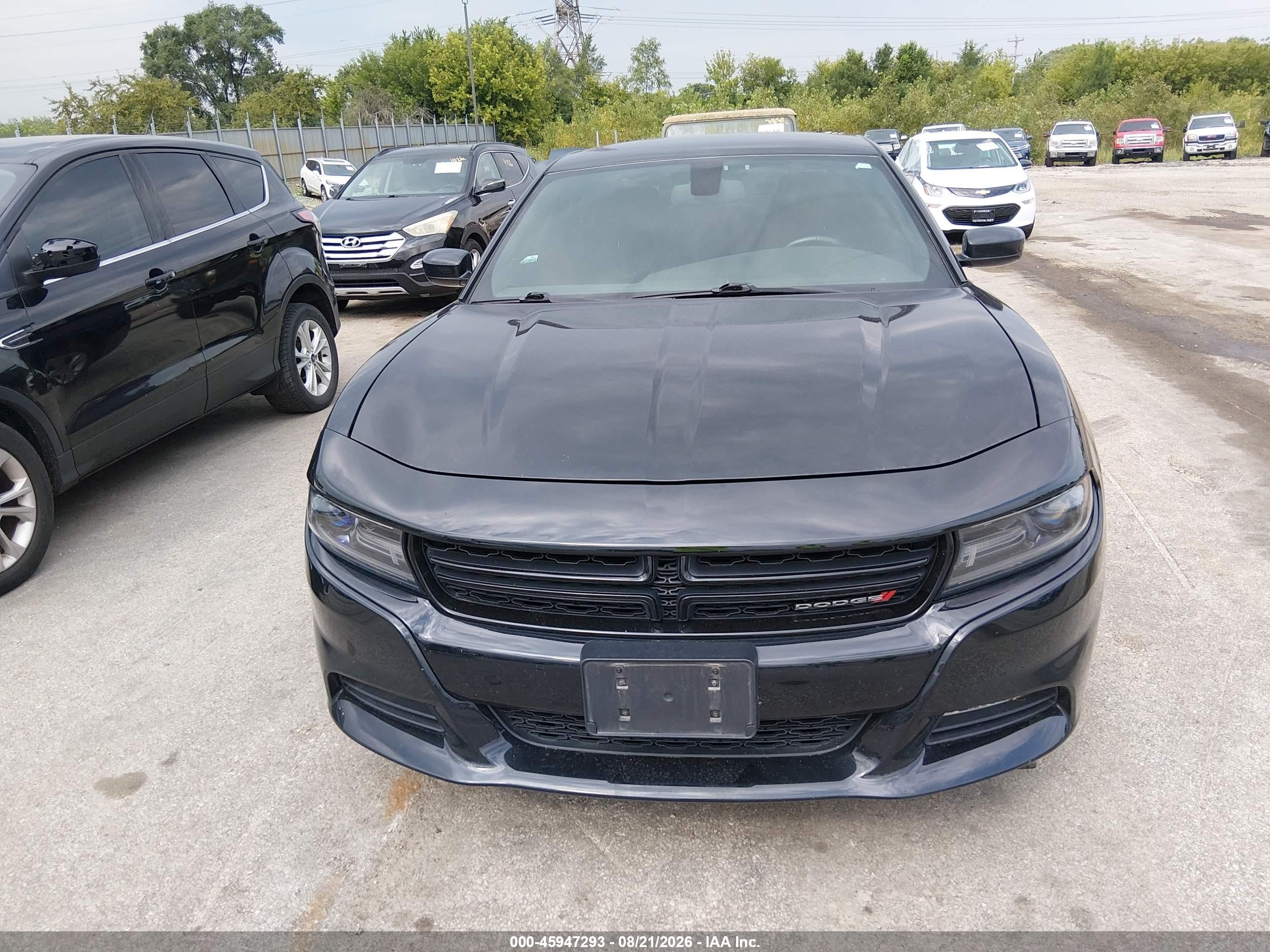 2015 Dodge Charger Se Черный vin: 2C3CDXBG1FH858705