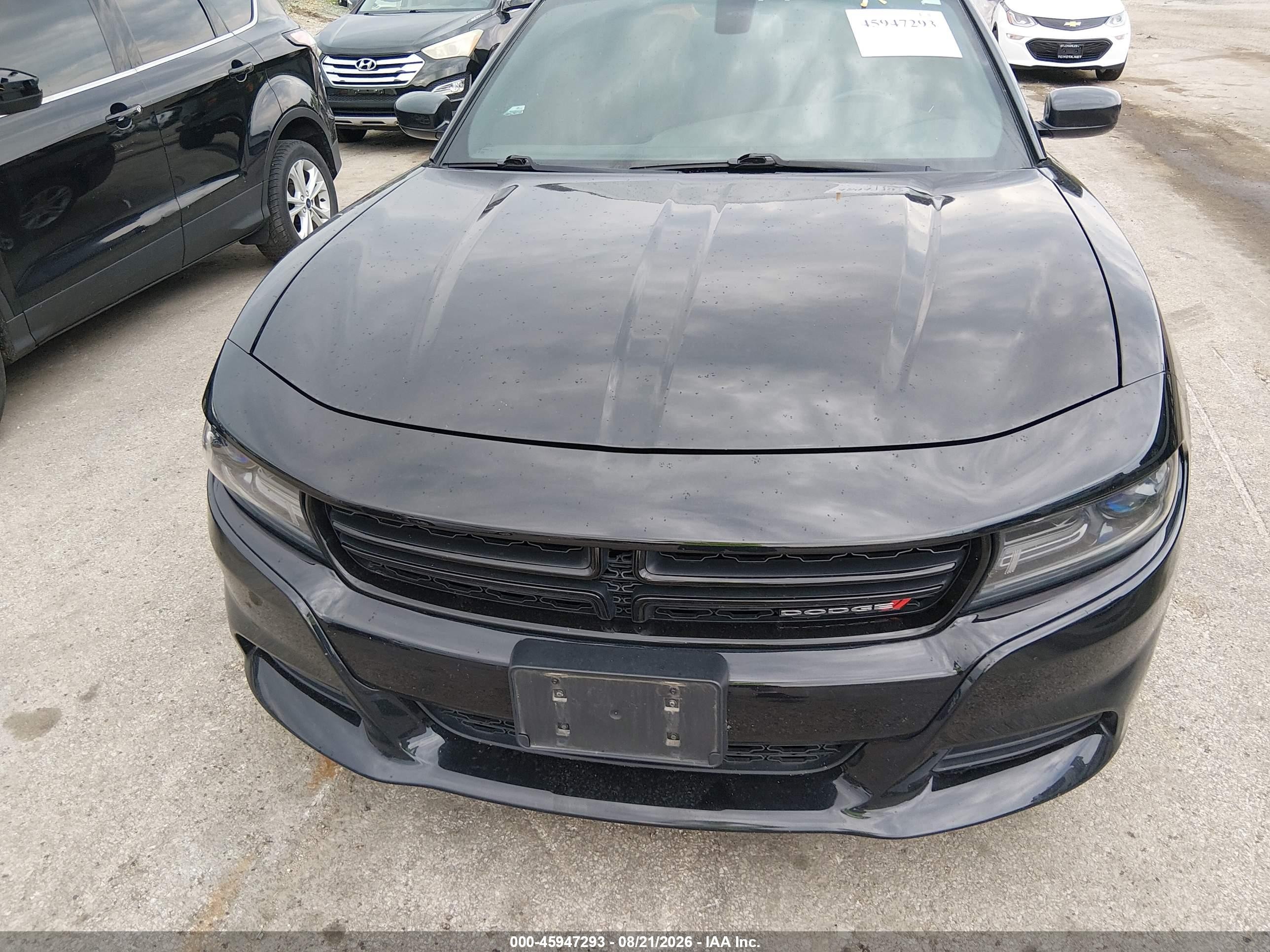 2015 Dodge Charger Se Черный vin: 2C3CDXBG1FH858705