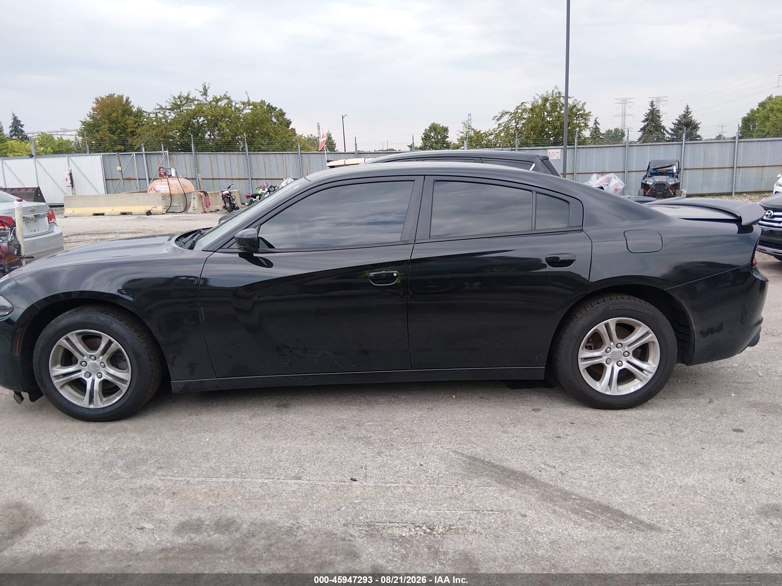 2015 Dodge Charger Se Черный vin: 2C3CDXBG1FH858705