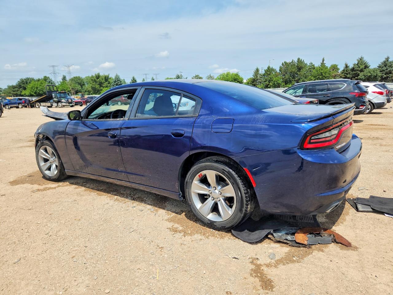 2015 Dodge Charger Se Синий vin: 2C3CDXBG1FH875102