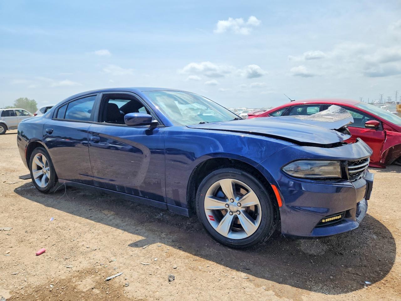 2015 Dodge Charger Se Синий vin: 2C3CDXBG1FH875102