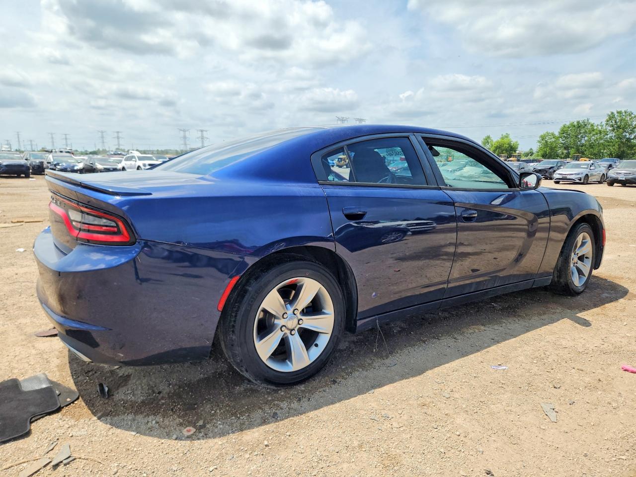 2015 Dodge Charger Se Синий vin: 2C3CDXBG1FH875102