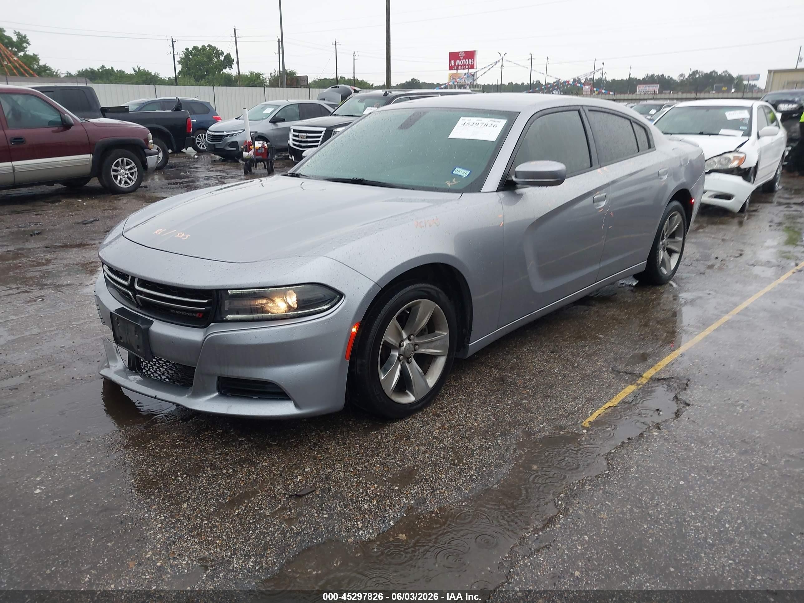2015 Dodge Charger Se Silver vin: 2C3CDXBG1FH883880