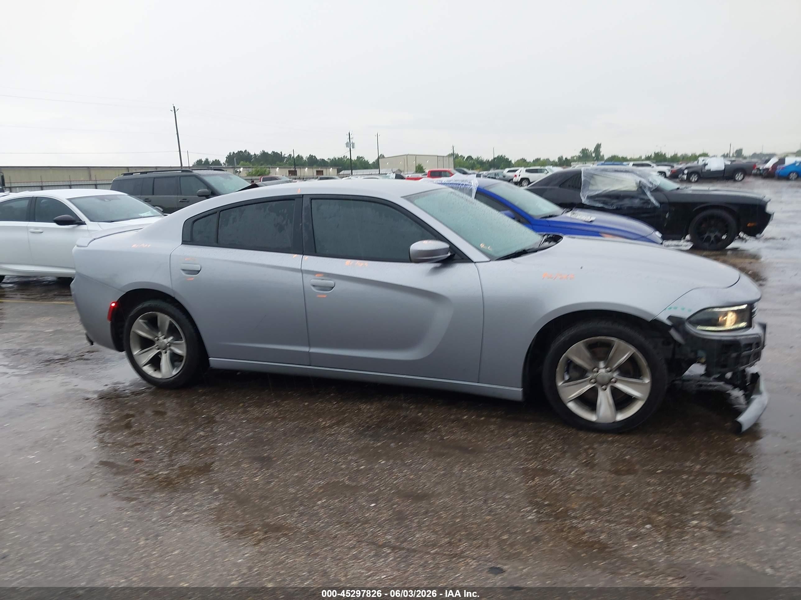 2015 Dodge Charger Se Silver vin: 2C3CDXBG1FH883880