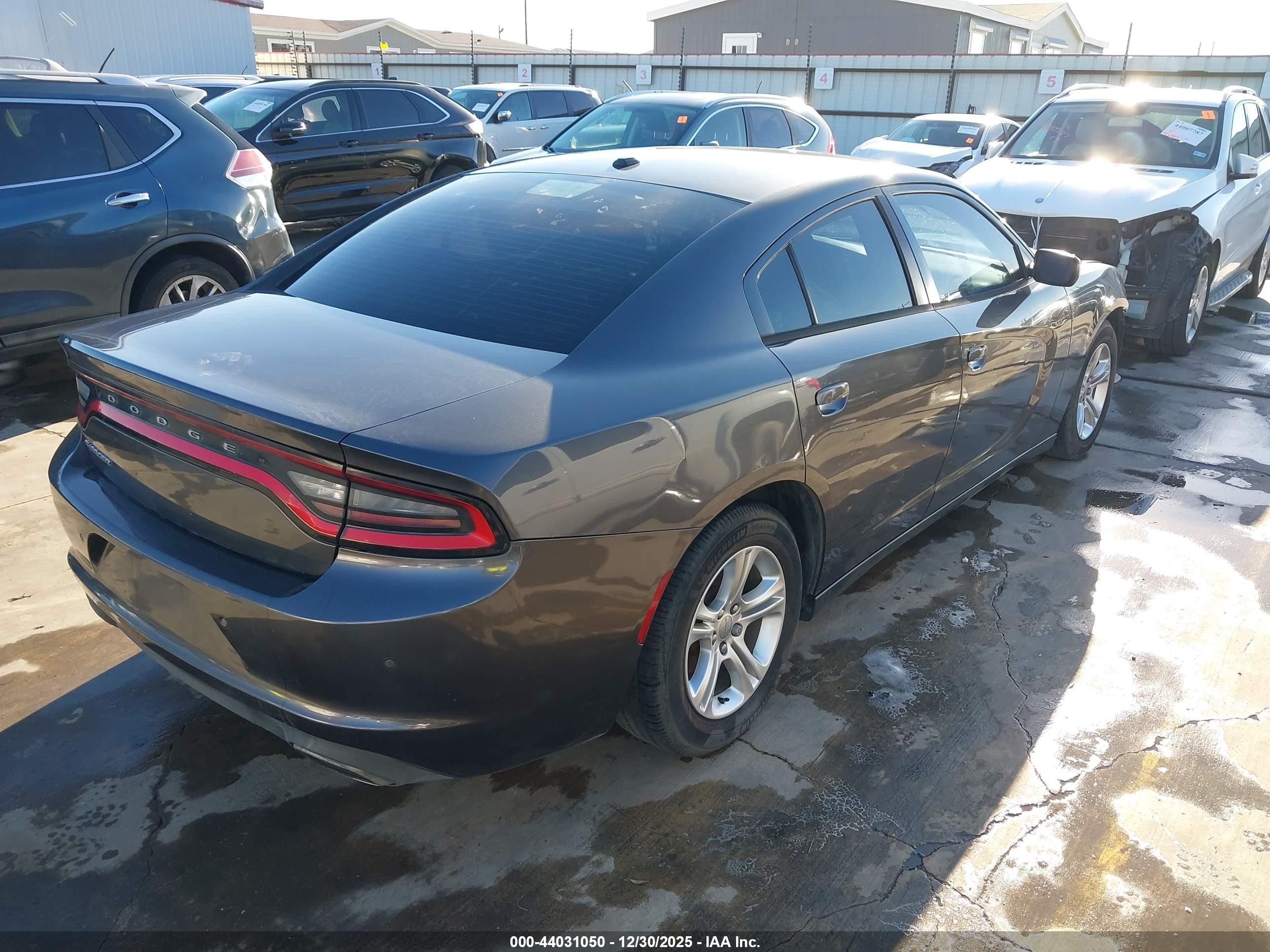 2015 Dodge Charger Se Gray vin: 2C3CDXBG1FH925948