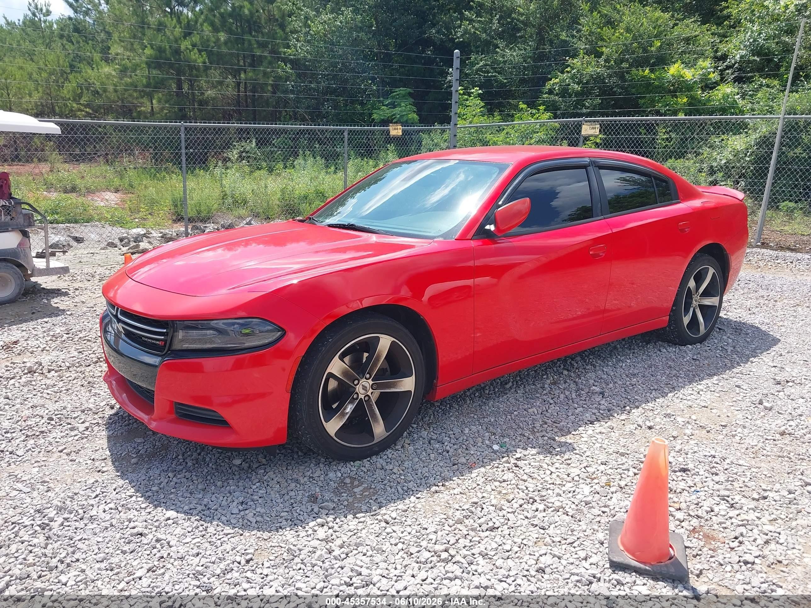 2017 Dodge Charger Se Rwd Orange vin: 2C3CDXBG1HH587874