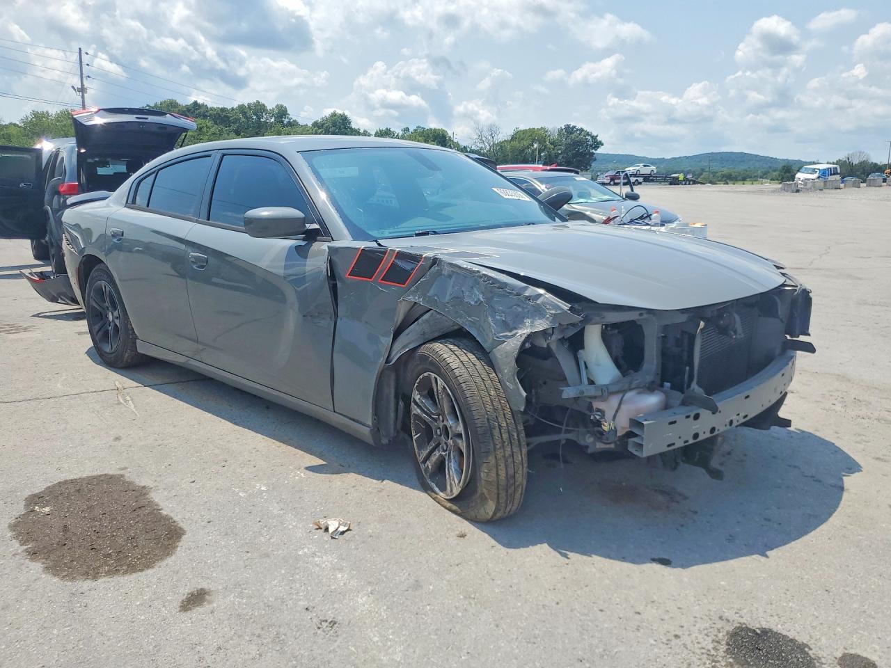 2018 Dodge Charger Sxt Gray vin: 2C3CDXBG1JH196343