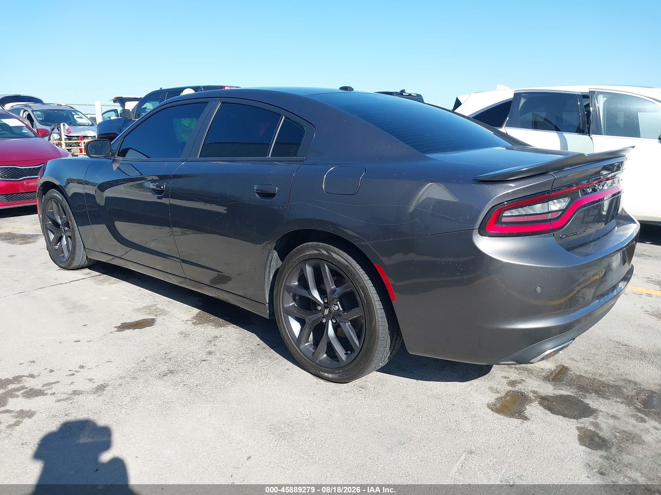 2019 Dodge Charger Sxt Rwd Gray vin: 2C3CDXBG1KH670423