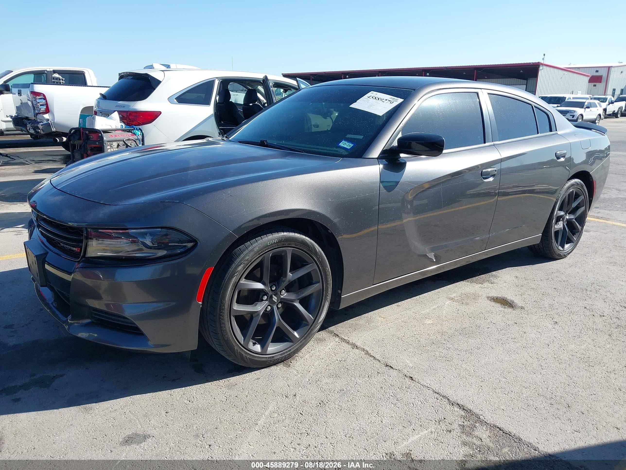 2019 Dodge Charger Sxt Rwd Gray vin: 2C3CDXBG1KH670423