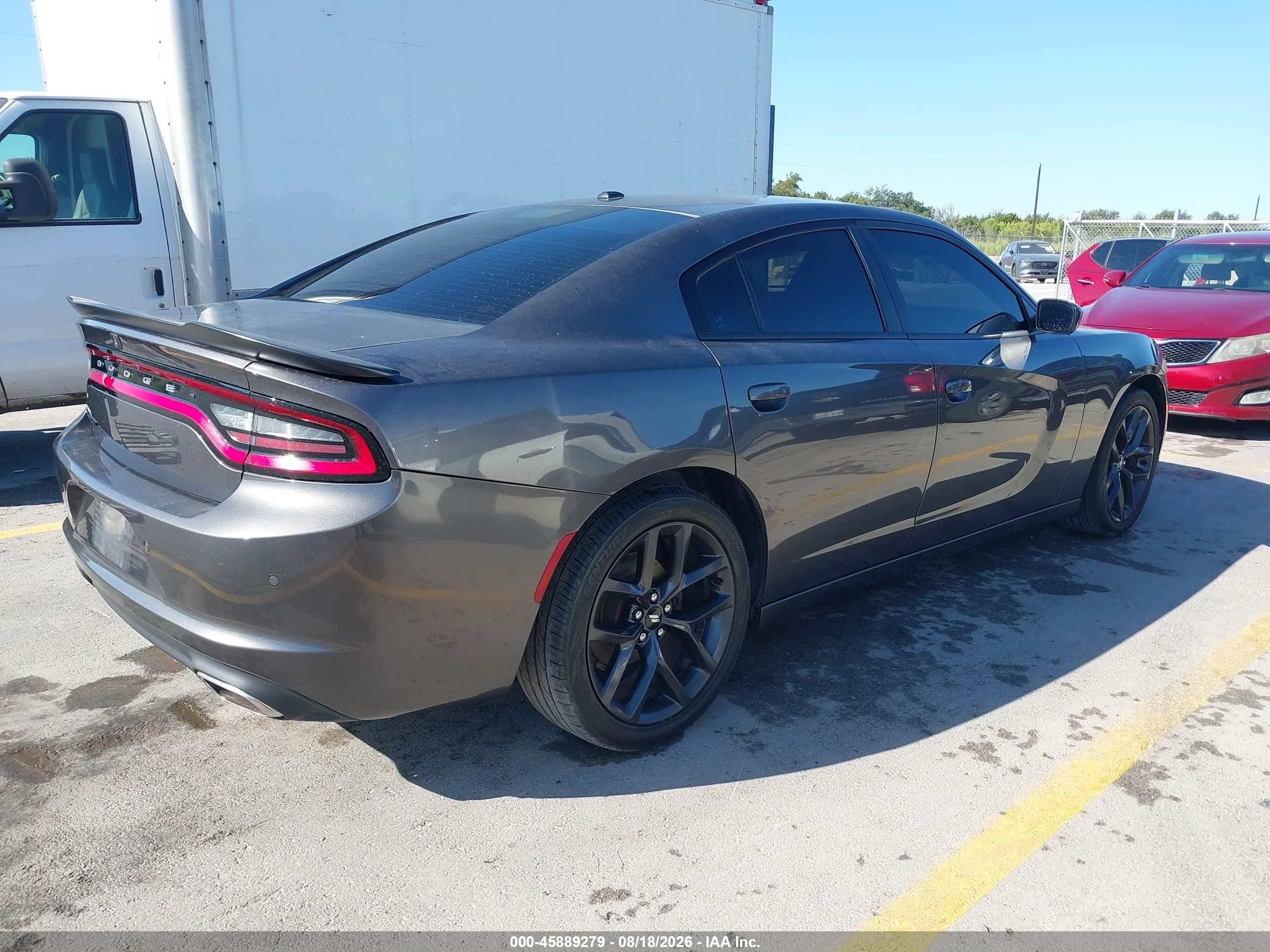 2019 Dodge Charger Sxt Rwd Gray vin: 2C3CDXBG1KH670423