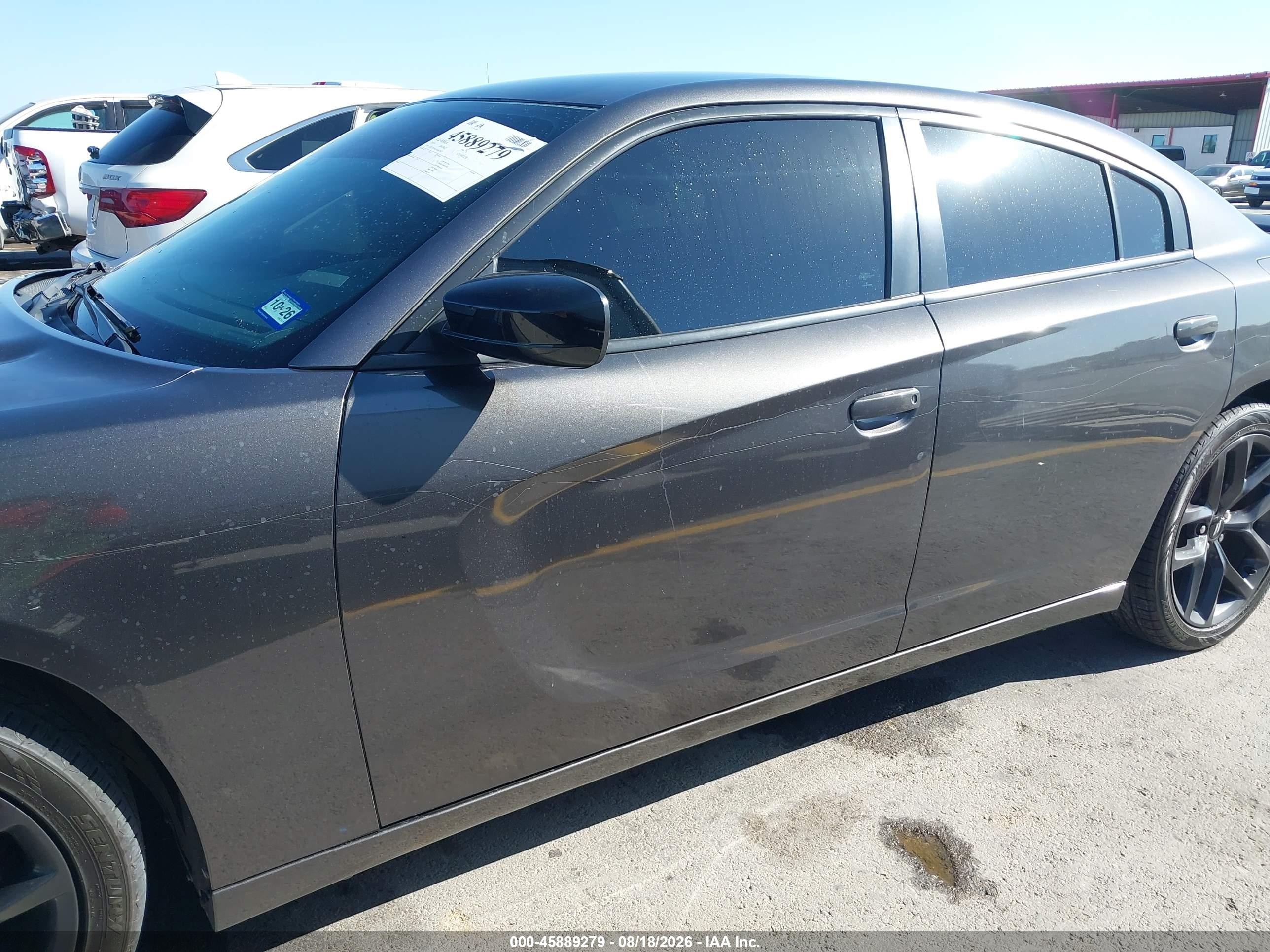 2019 Dodge Charger Sxt Rwd Gray vin: 2C3CDXBG1KH670423