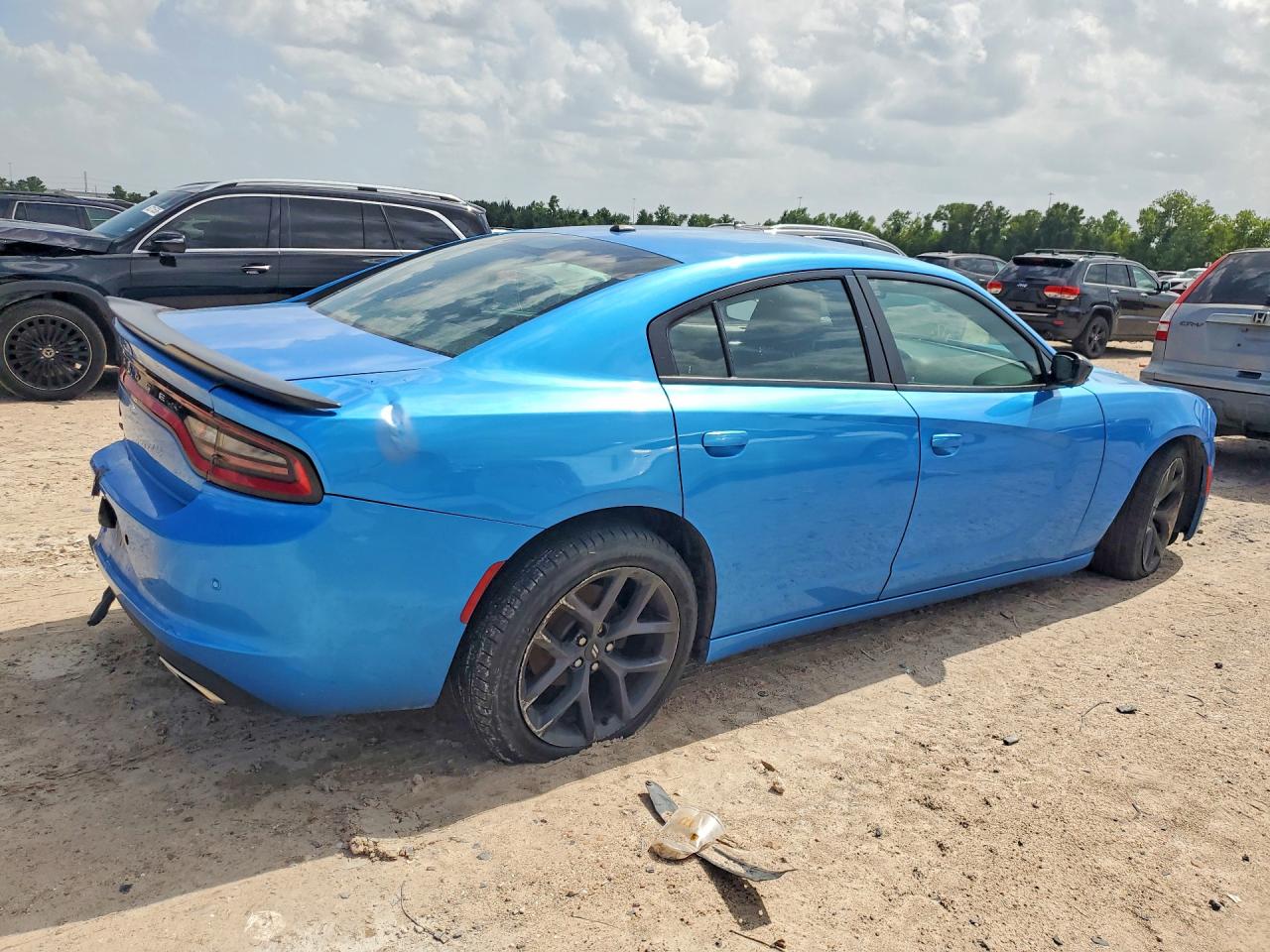 2019 Dodge Charger Sxt Blue vin: 2C3CDXBG1KH712332