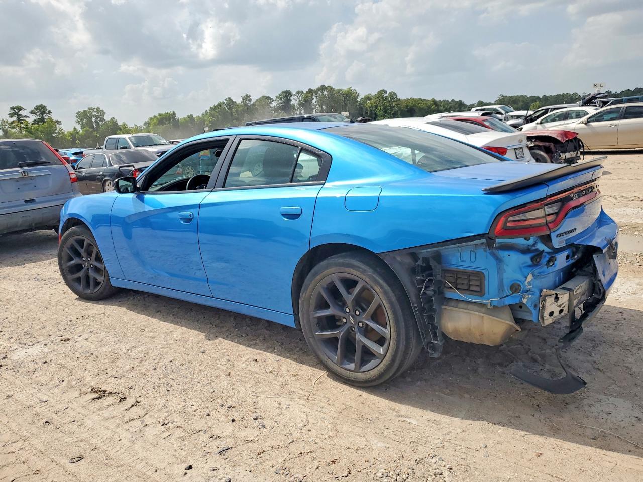 2019 Dodge Charger Sxt Blue vin: 2C3CDXBG1KH712332