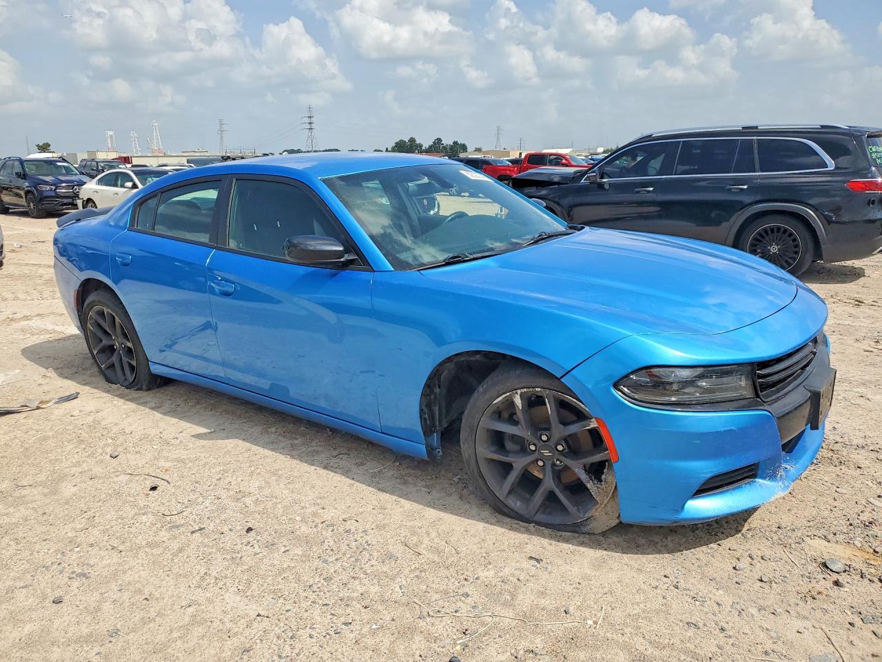 2019 Dodge Charger Sxt Blue vin: 2C3CDXBG1KH712332