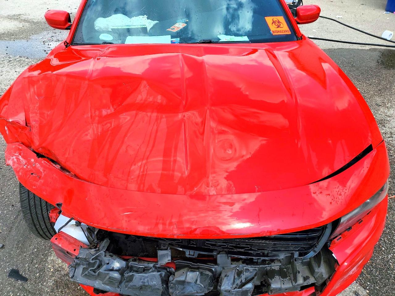 2019 Dodge Charger Sxt Red vin: 2C3CDXBG1KH720169