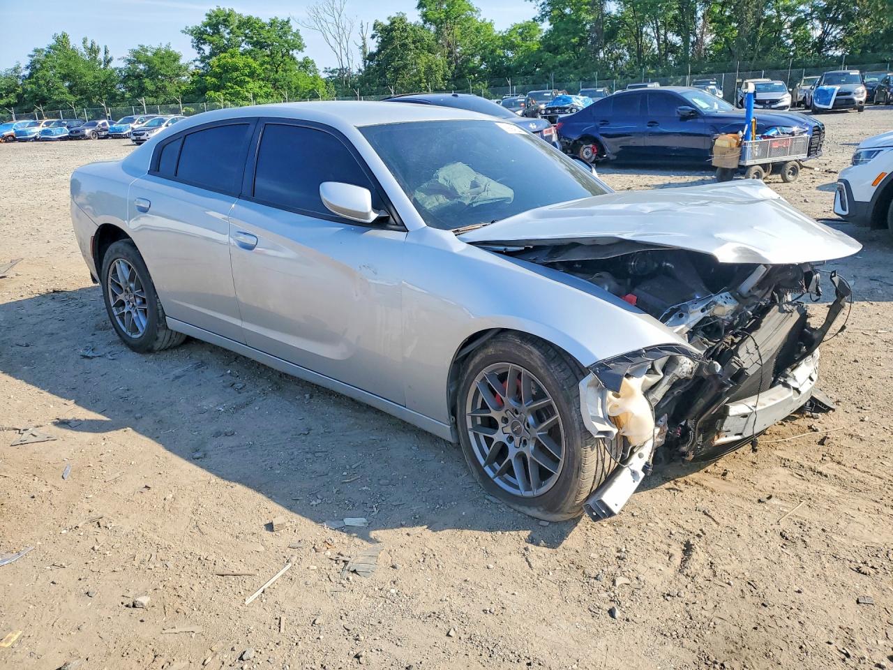 2020 Dodge Charger Sxt Silver vin: 2C3CDXBG1LH110967