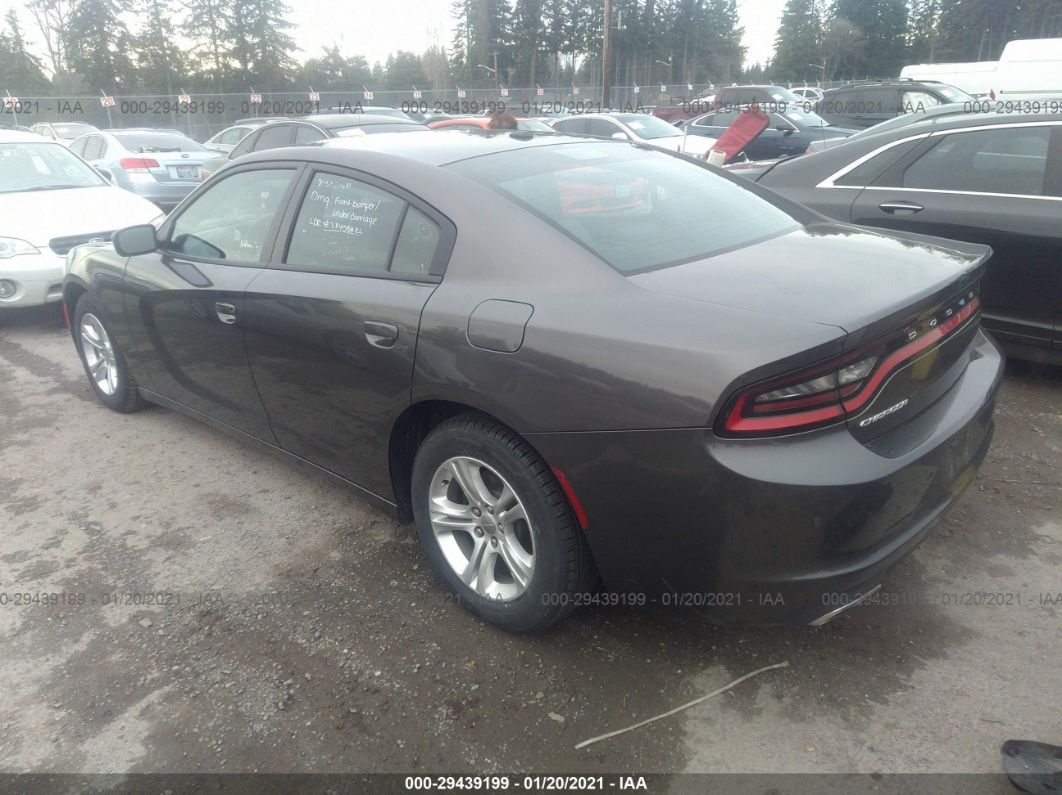 2020 Dodge Charger Sxt Gray vin: 2C3CDXBG1LH211569