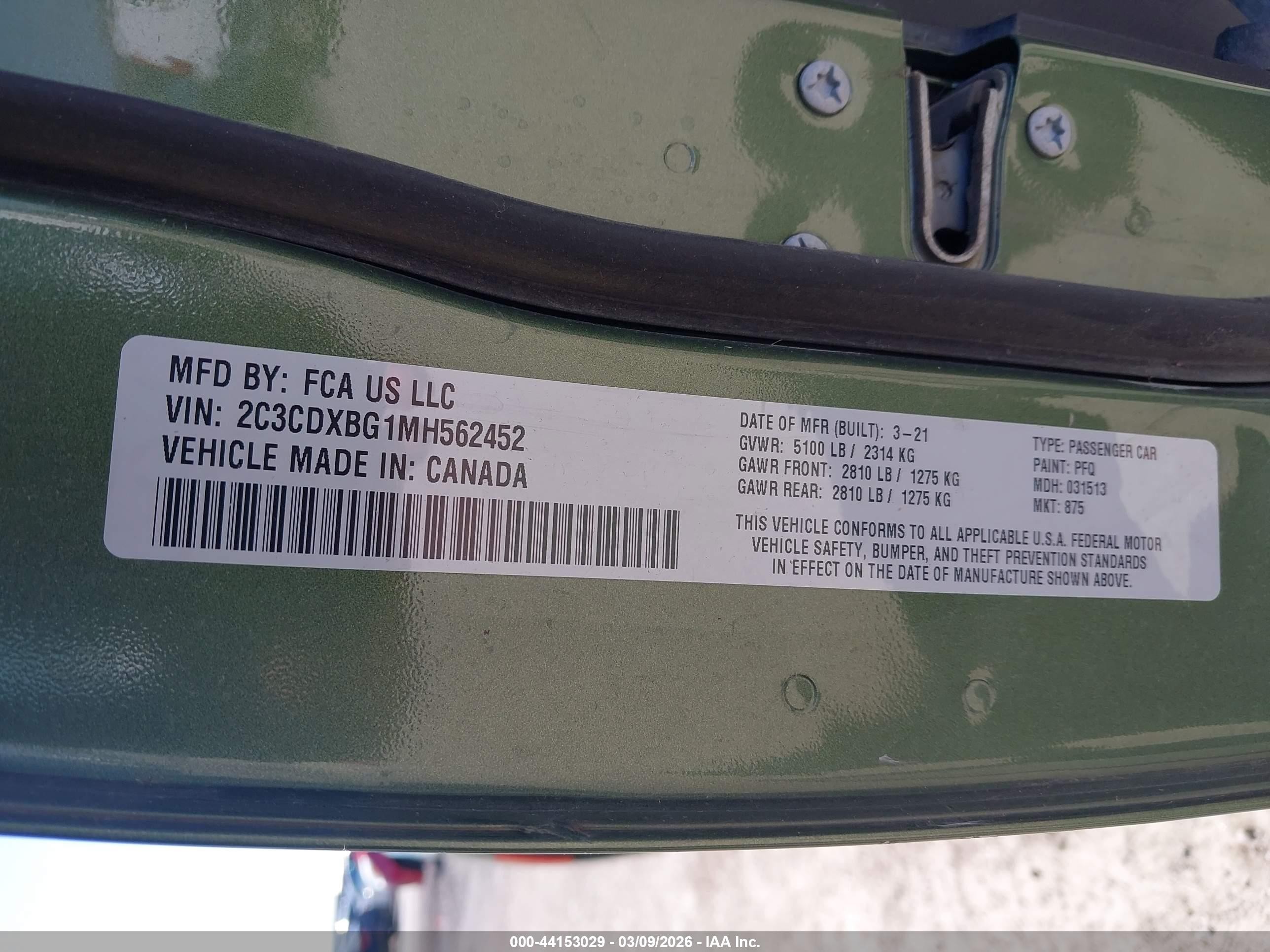 2021 Dodge Charger Sxt Rwd Зеленый vin: 2C3CDXBG1MH562452