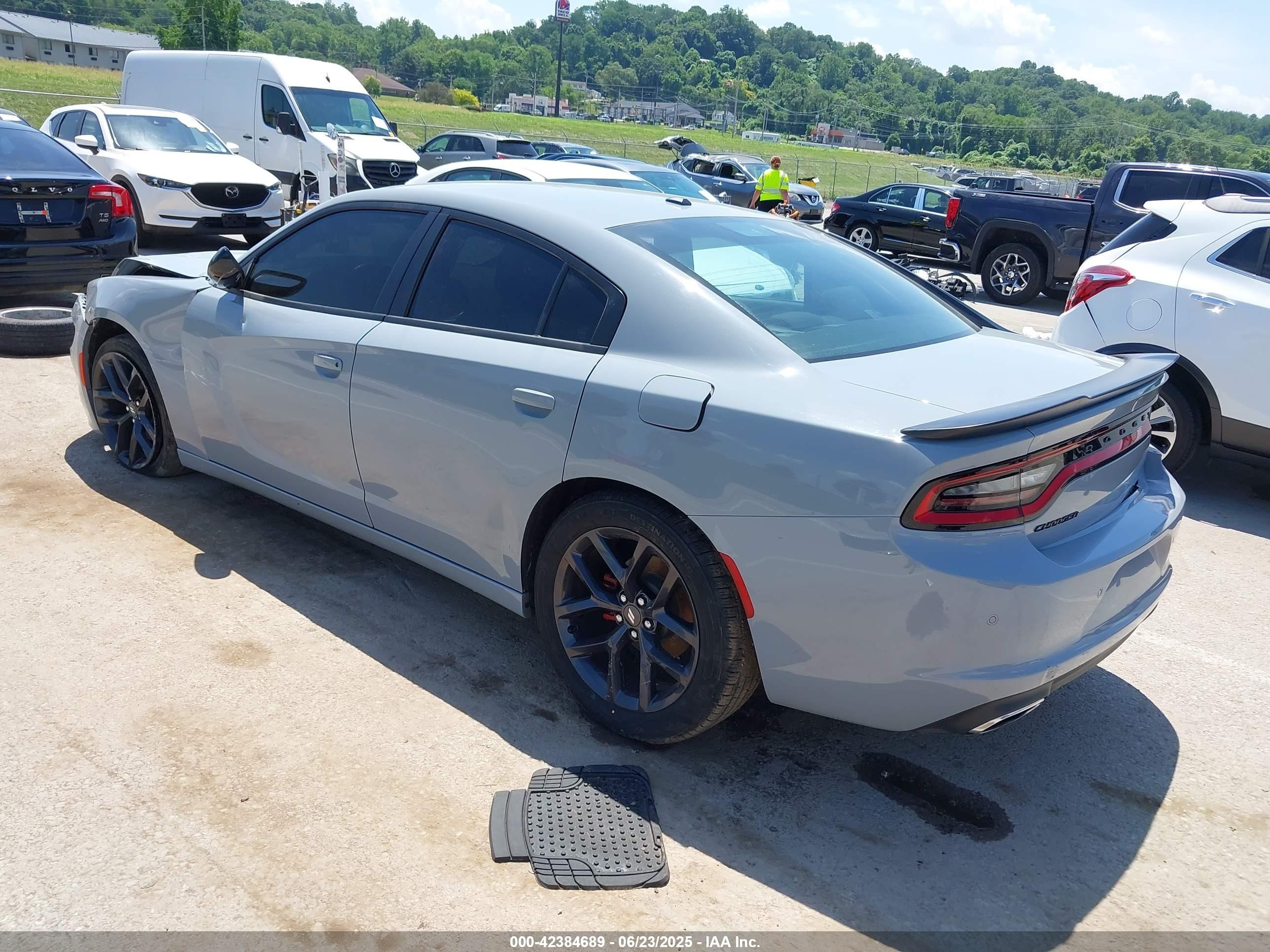 2021 Dodge Charger Sxt Rwd Silver vin: 2C3CDXBG1MH633715