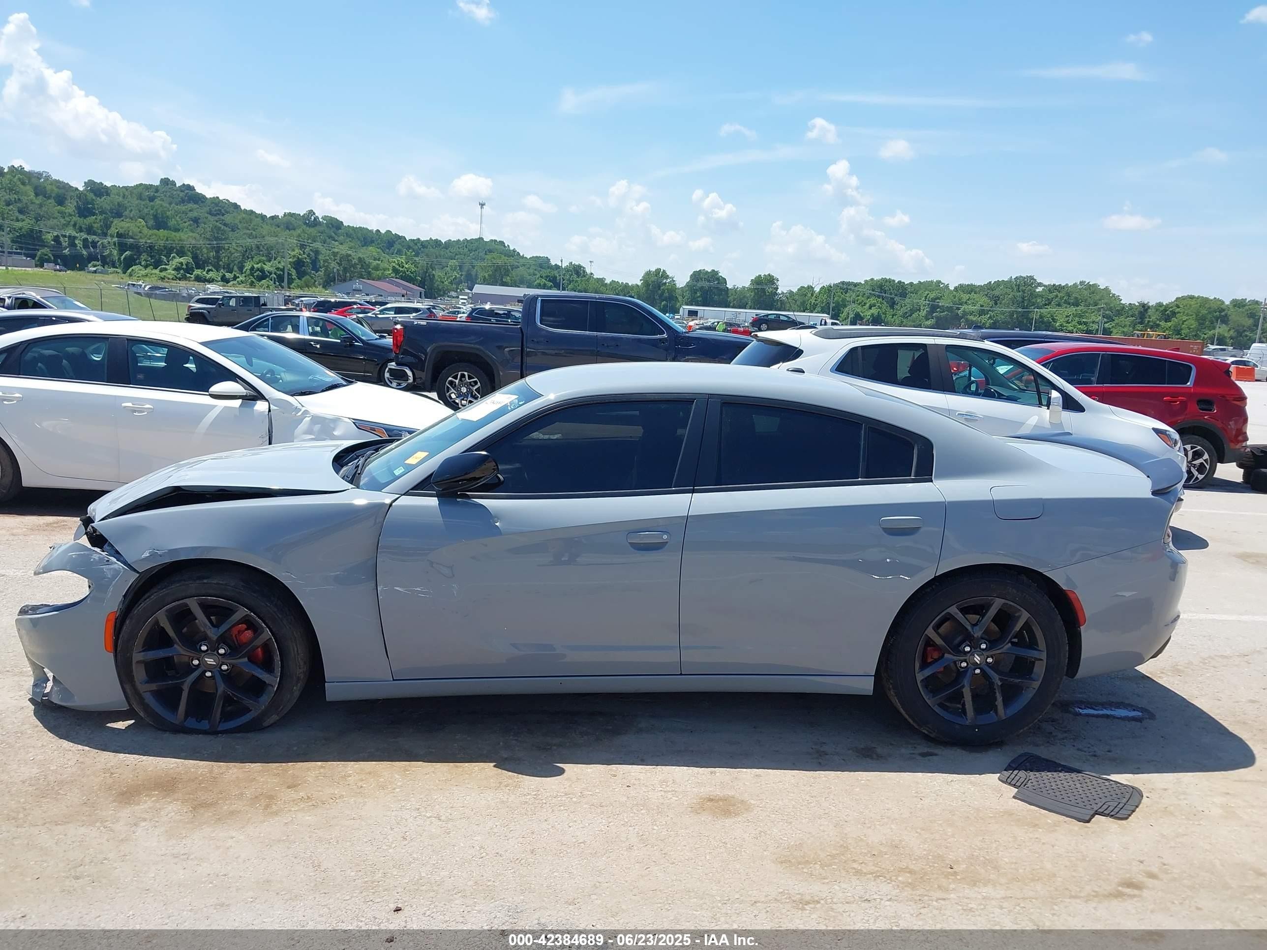 2021 Dodge Charger Sxt Rwd Silver vin: 2C3CDXBG1MH633715