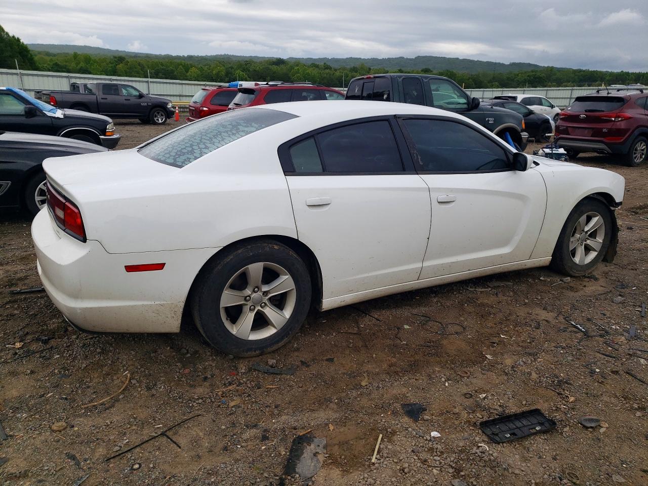 2012 Dodge Charger Se White vin: 2C3CDXBG2CH102876