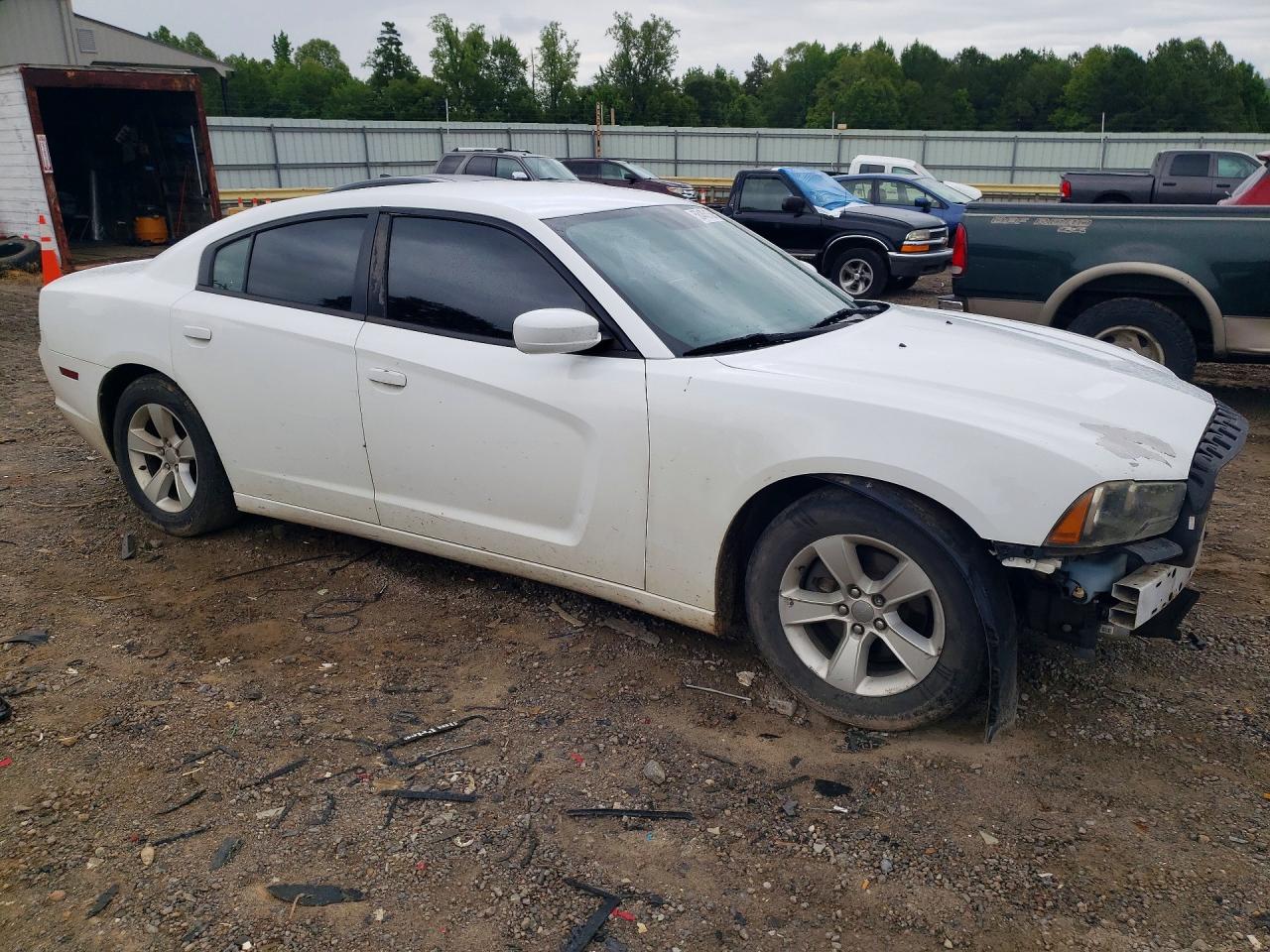 2012 Dodge Charger Se White vin: 2C3CDXBG2CH102876