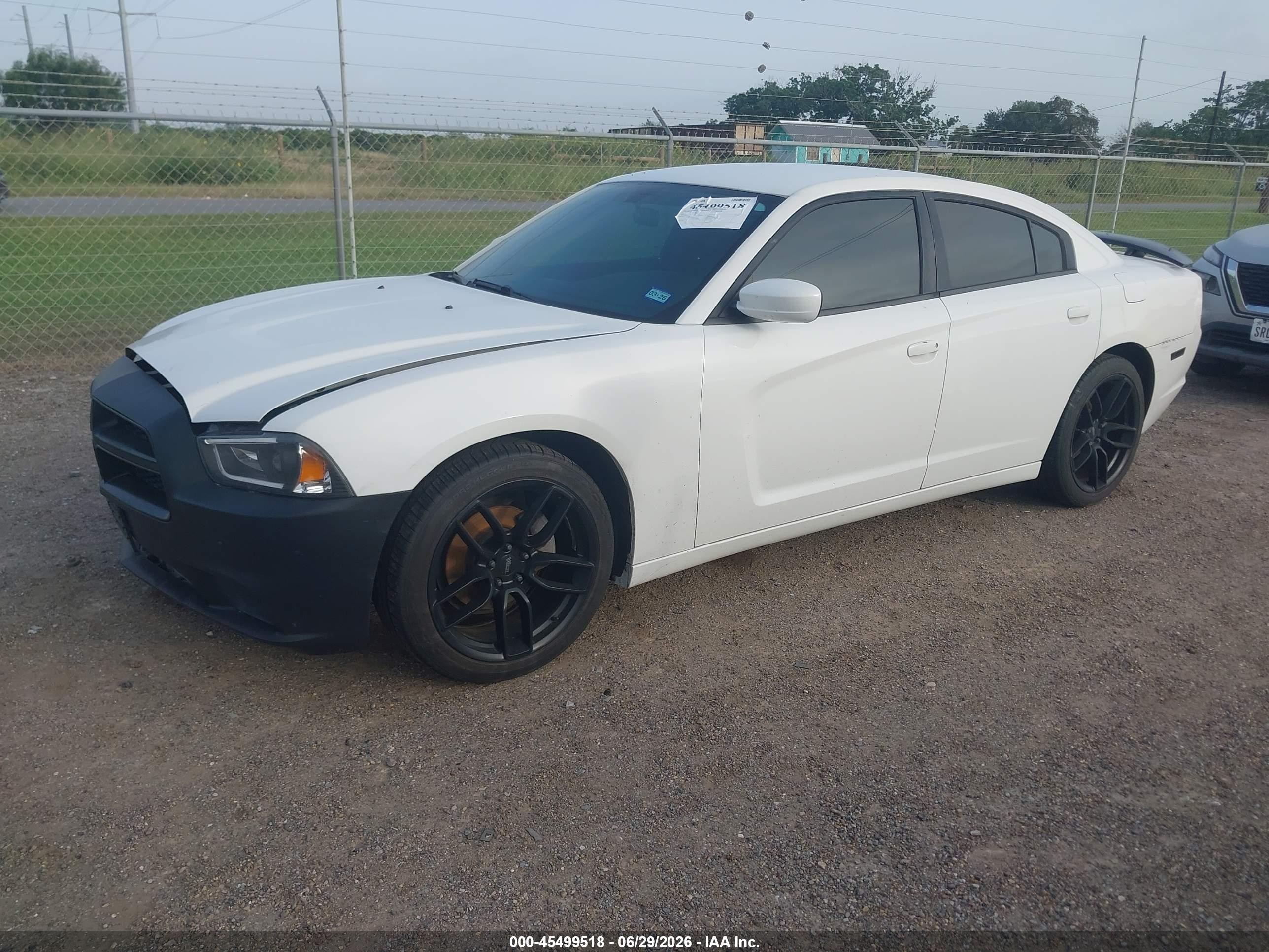 2013 Dodge Charger Se White vin: 2C3CDXBG2DH619564