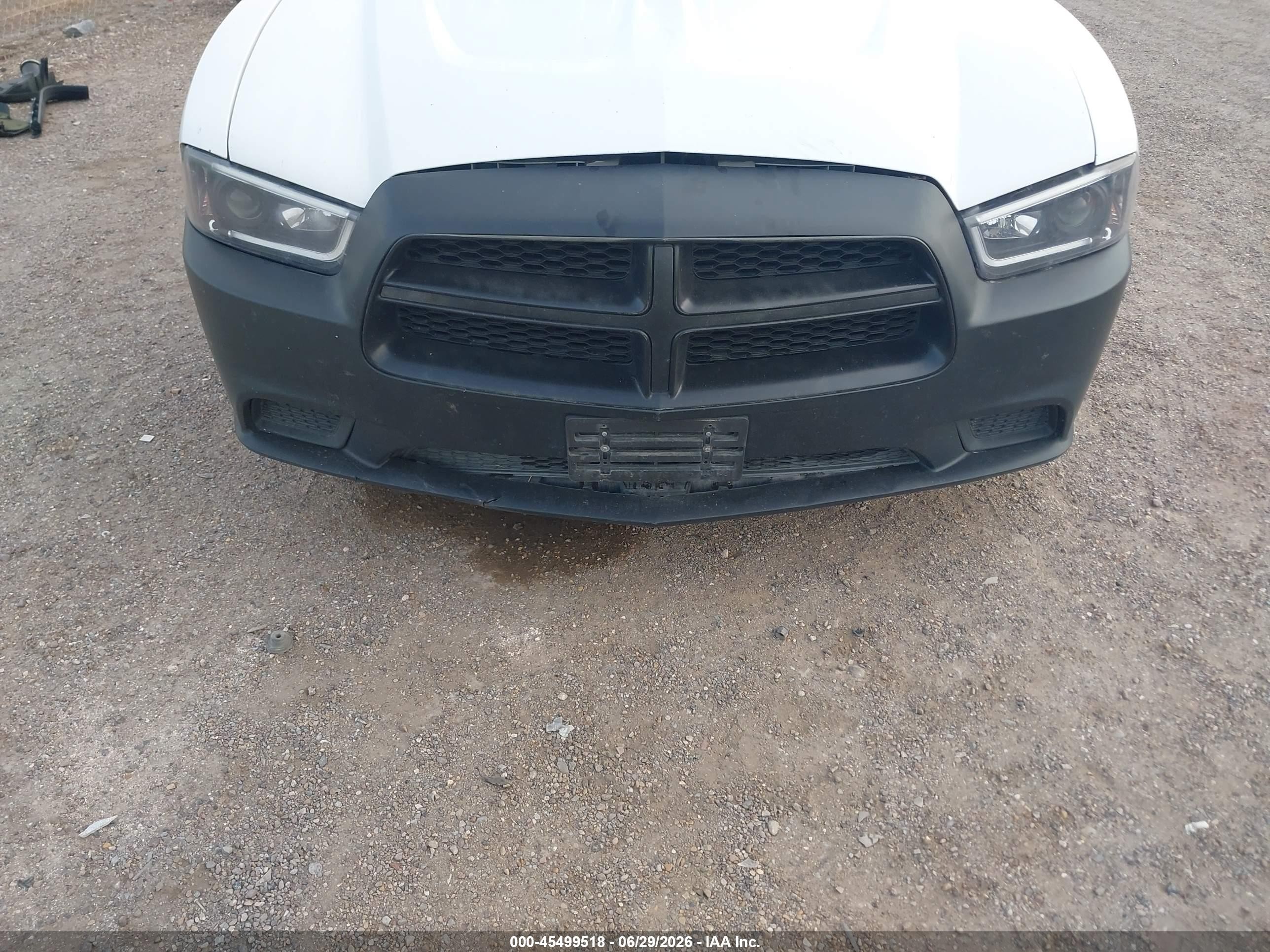 2013 Dodge Charger Se White vin: 2C3CDXBG2DH619564