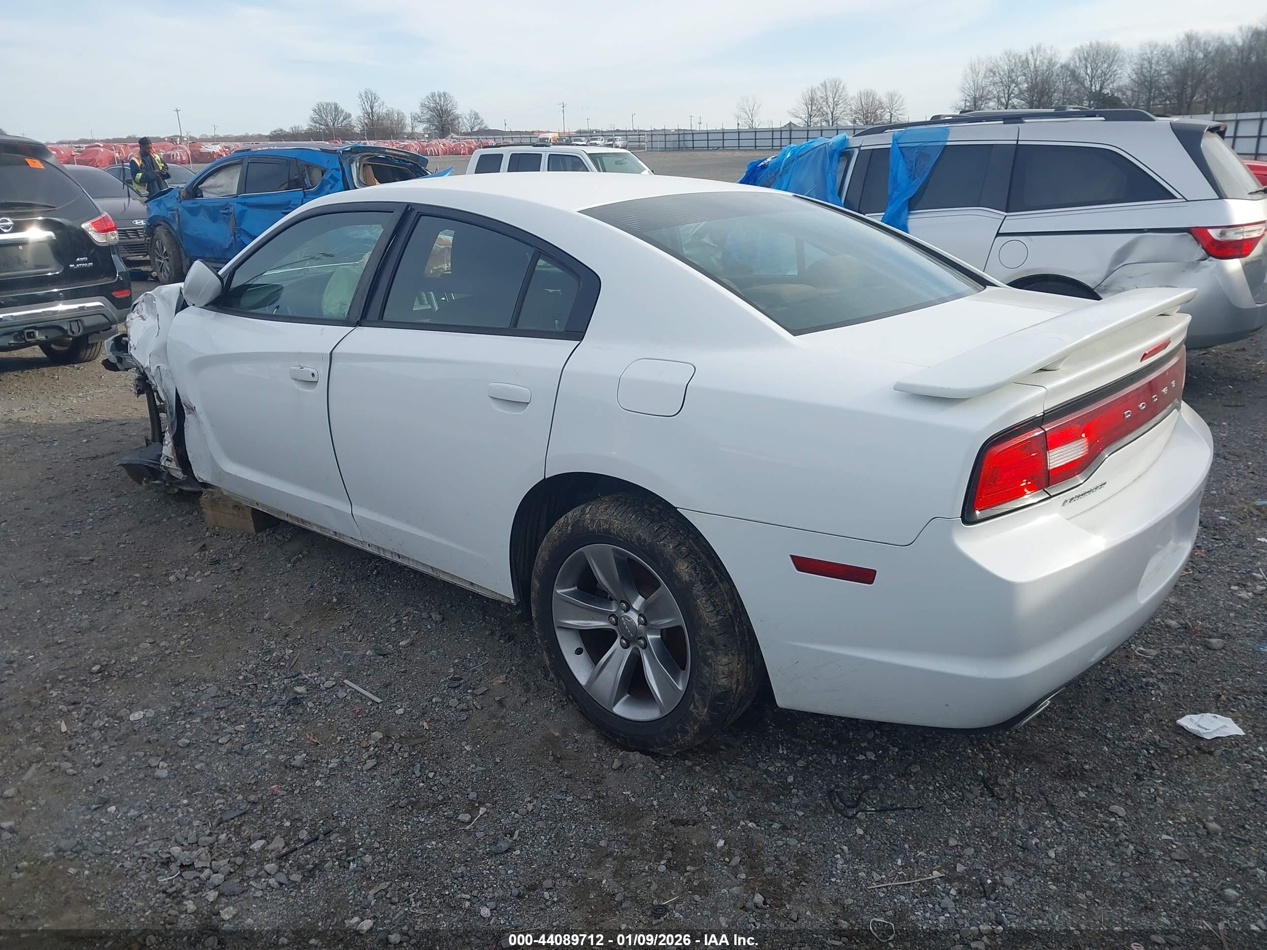 2013 Dodge Charger Se White vin: 2C3CDXBG2DH623520