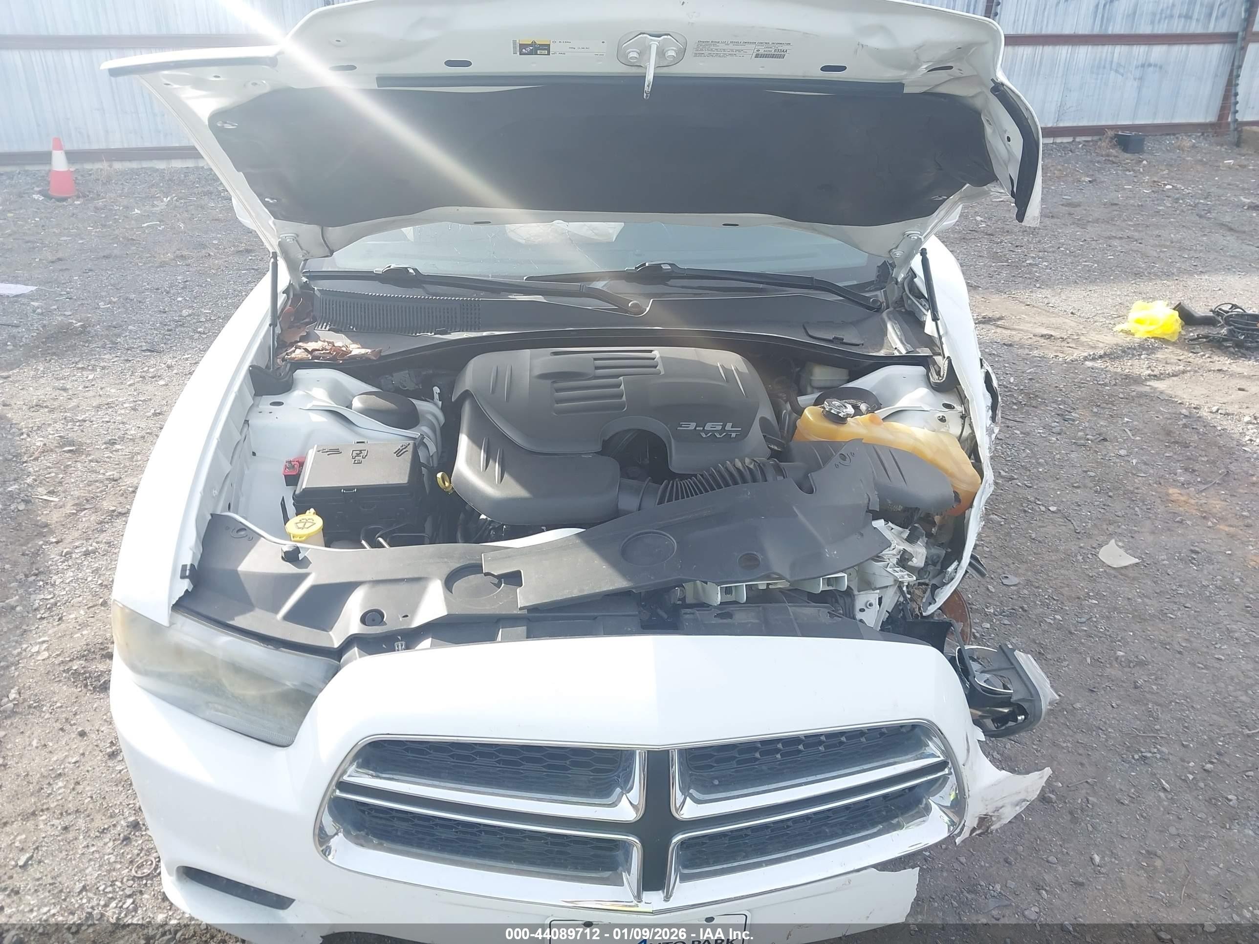 2013 Dodge Charger Se White vin: 2C3CDXBG2DH623520