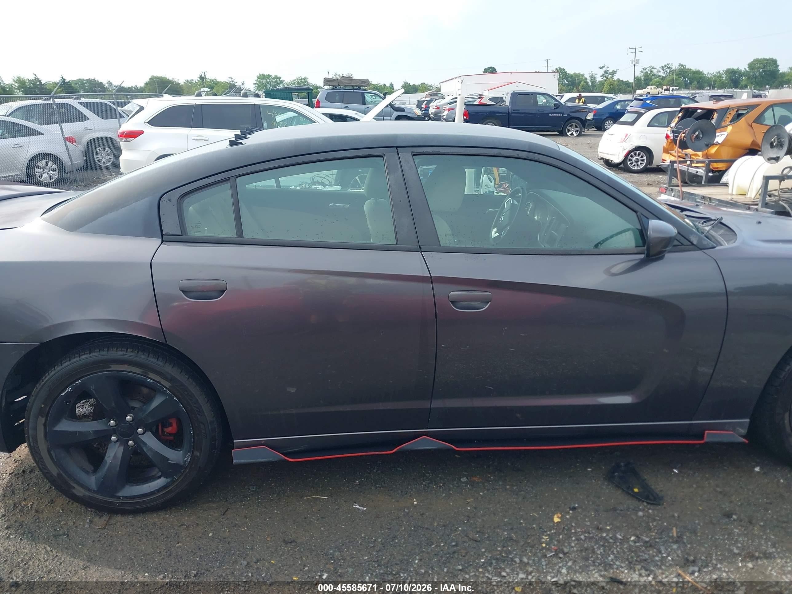 2014 Dodge Charger Se Gray vin: 2C3CDXBG2EH129952