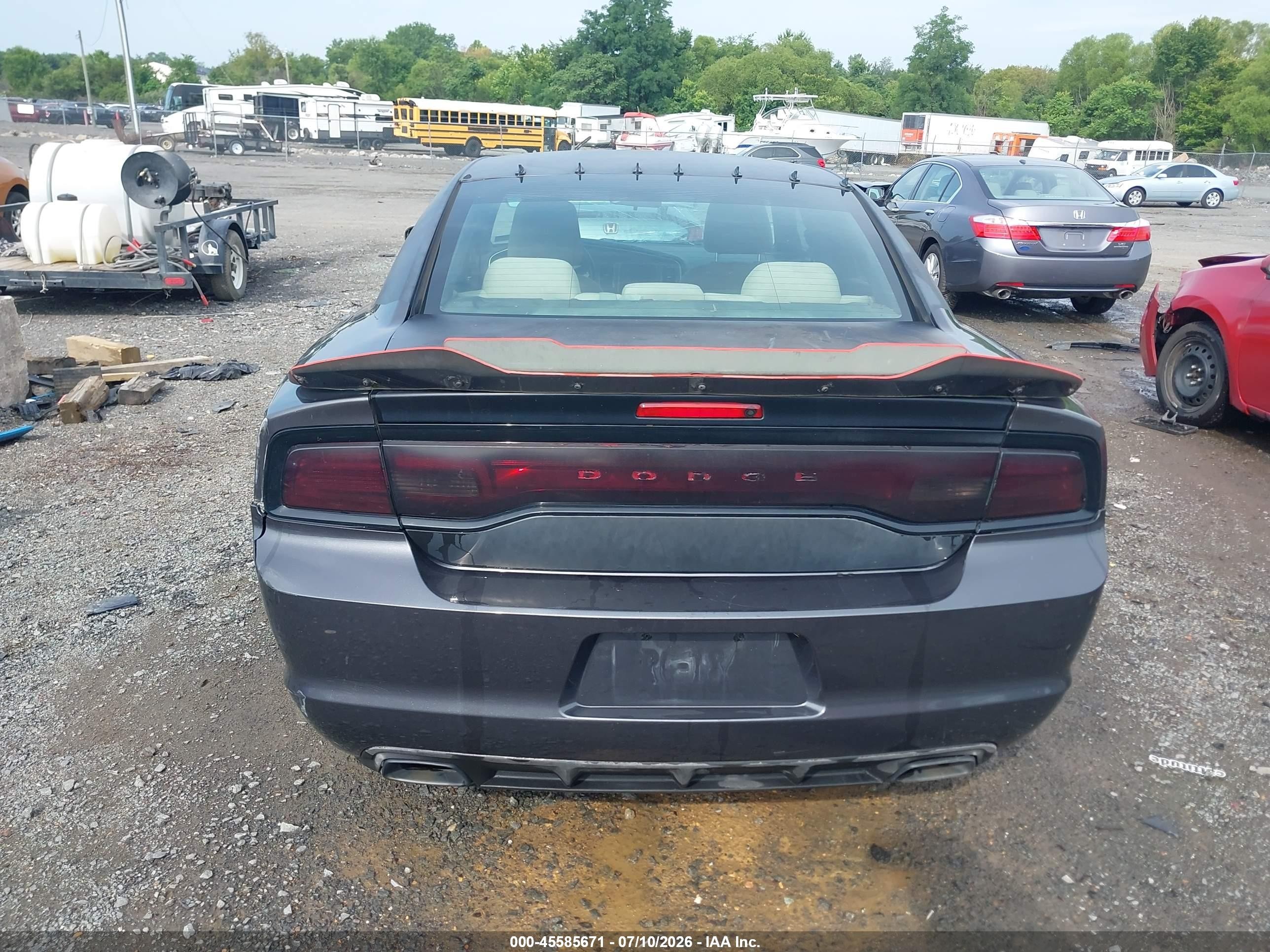 2014 Dodge Charger Se Gray vin: 2C3CDXBG2EH129952