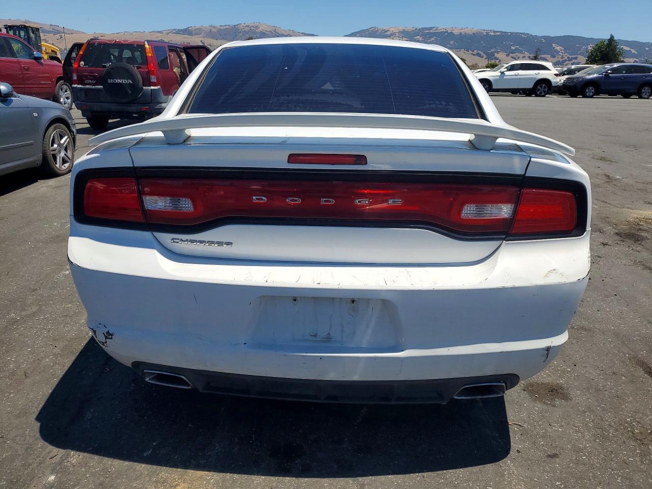 2014 Dodge Charger Se White vin: 2C3CDXBG2EH135119