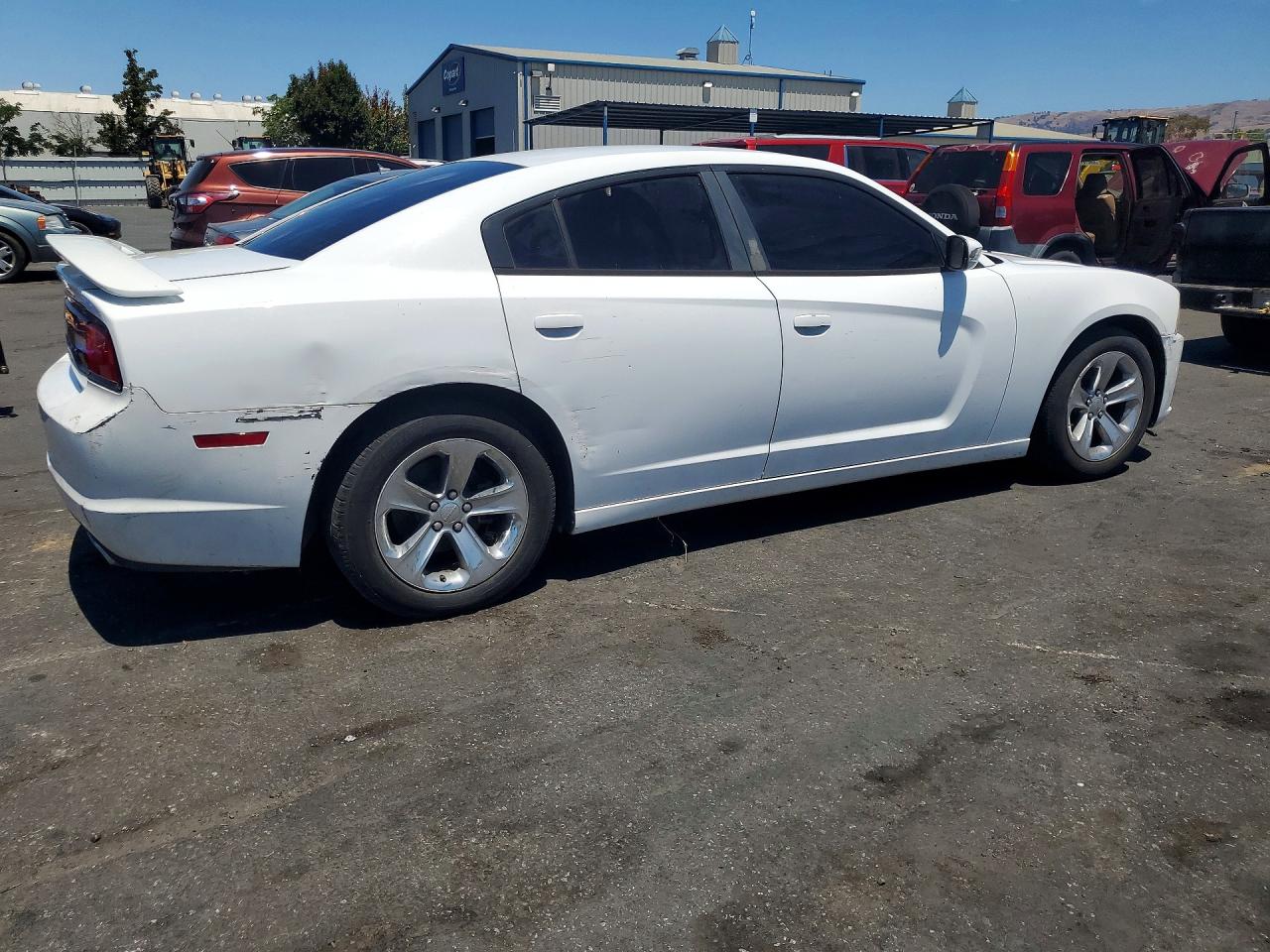 2014 Dodge Charger Se White vin: 2C3CDXBG2EH135119