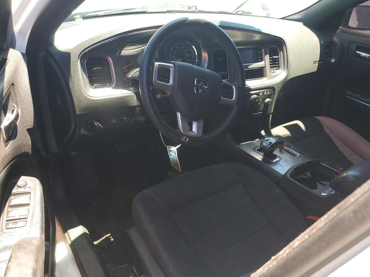 2014 Dodge Charger Se White vin: 2C3CDXBG2EH135119